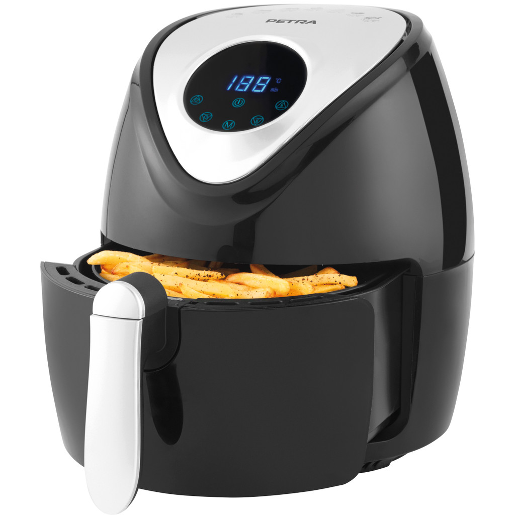 Karšto oro gruzdintuvė Petra Electric PT4221VDEEU7, juoda sp., 1300 W, 4.5 l