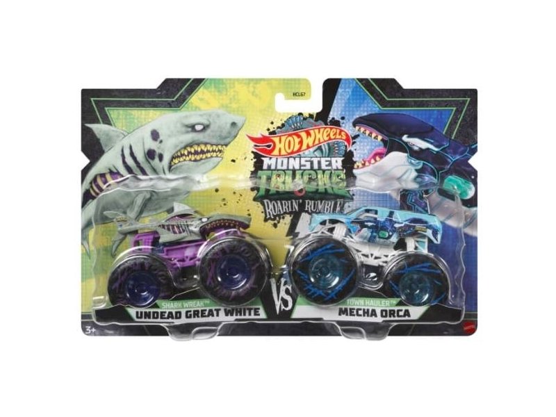Žaislinis visureigis Mattel Hot Wheels Monster Trucks Shark Wreak