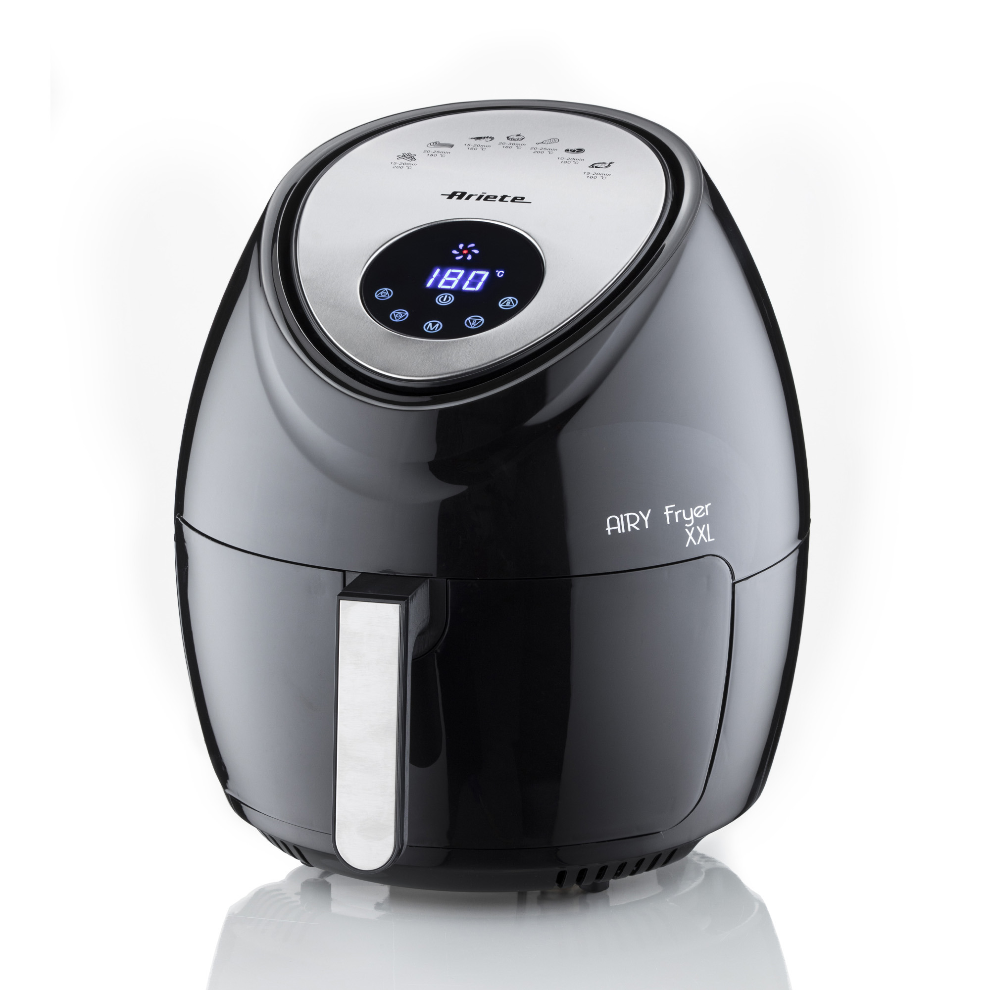 Karšto oro gruzdintuvė Ariete Airy XXL 4618, juoda sp., 1800 W, 7 l