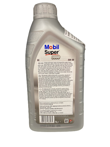 Automobilio variklio tepalas Mobil Super 3000 XE 5W - 30