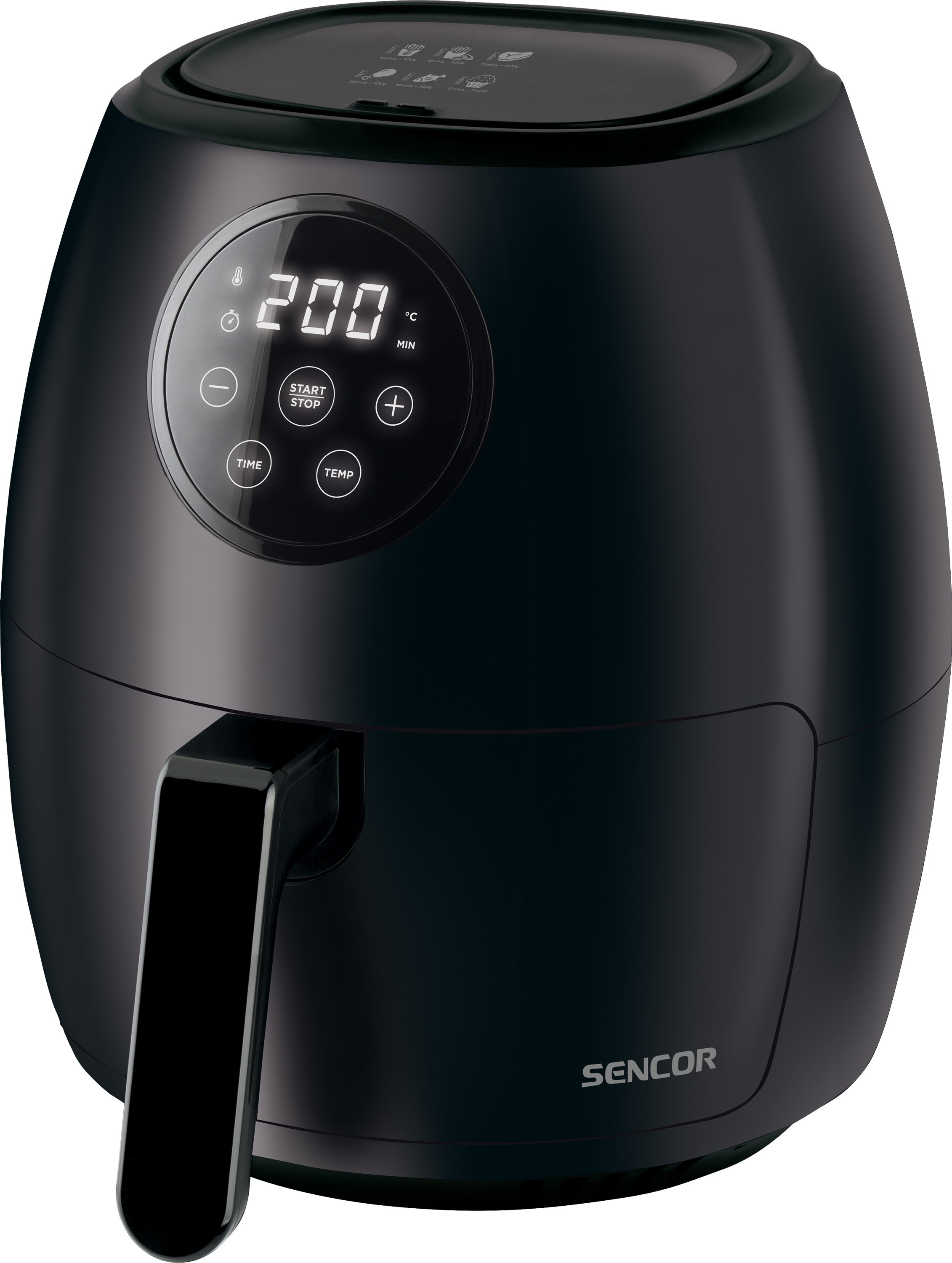 Karšto oro gruzdintuvė Sencor SFR 5030BK, juoda sp., 1300 W, 3.5 l