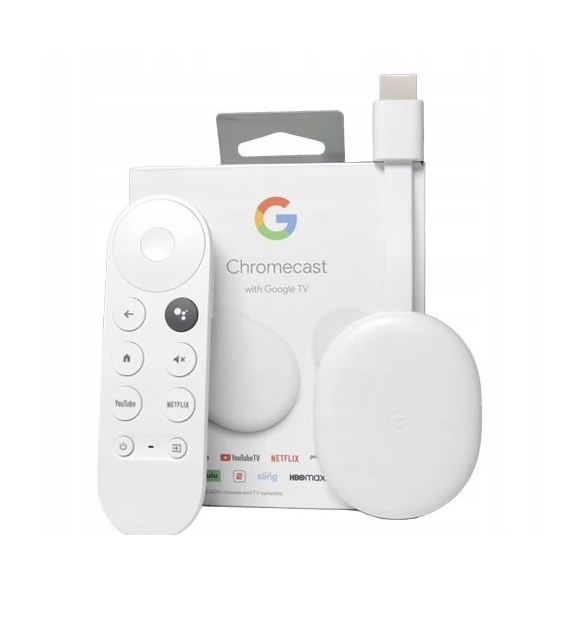 Multimedijos grotuvas Google Chromecast HD, USB Type-C, balta sp
