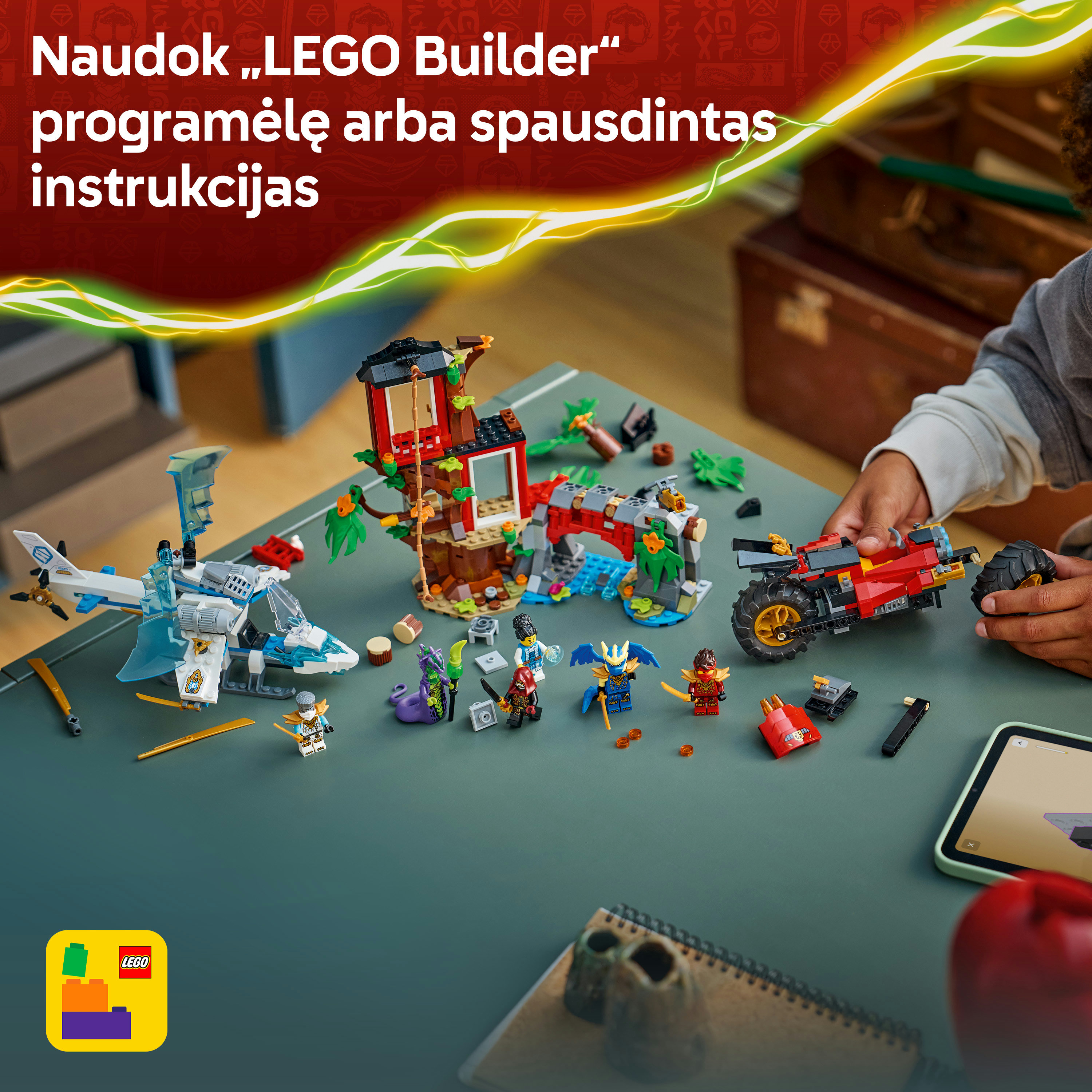 Konstruktorius LEGO® NINJAGO® Nindzių transporto priemonės ir