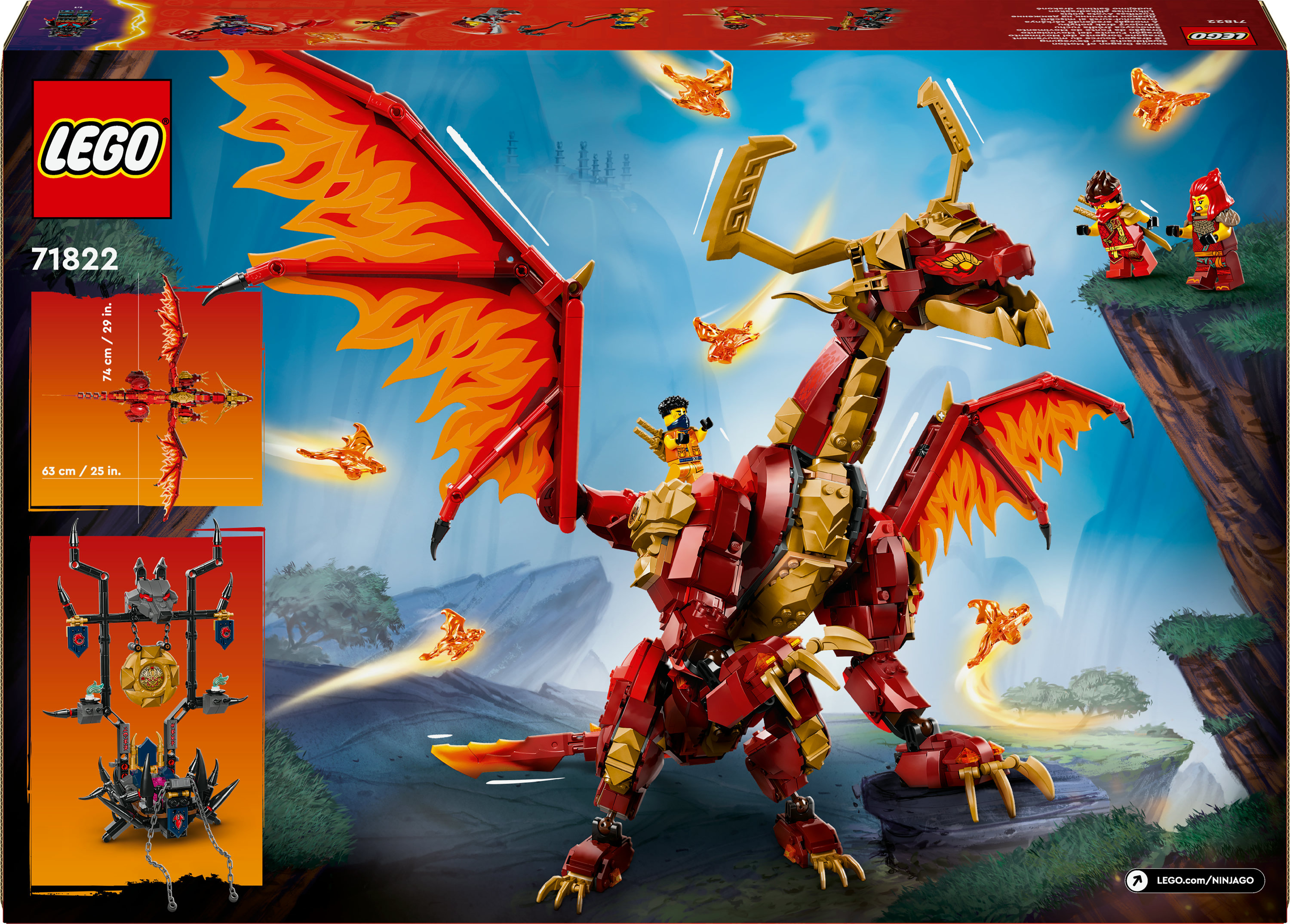 Konstruktorius LEGO® Ninjago Judėjimo Šaltinio drakonė 71822, 1716