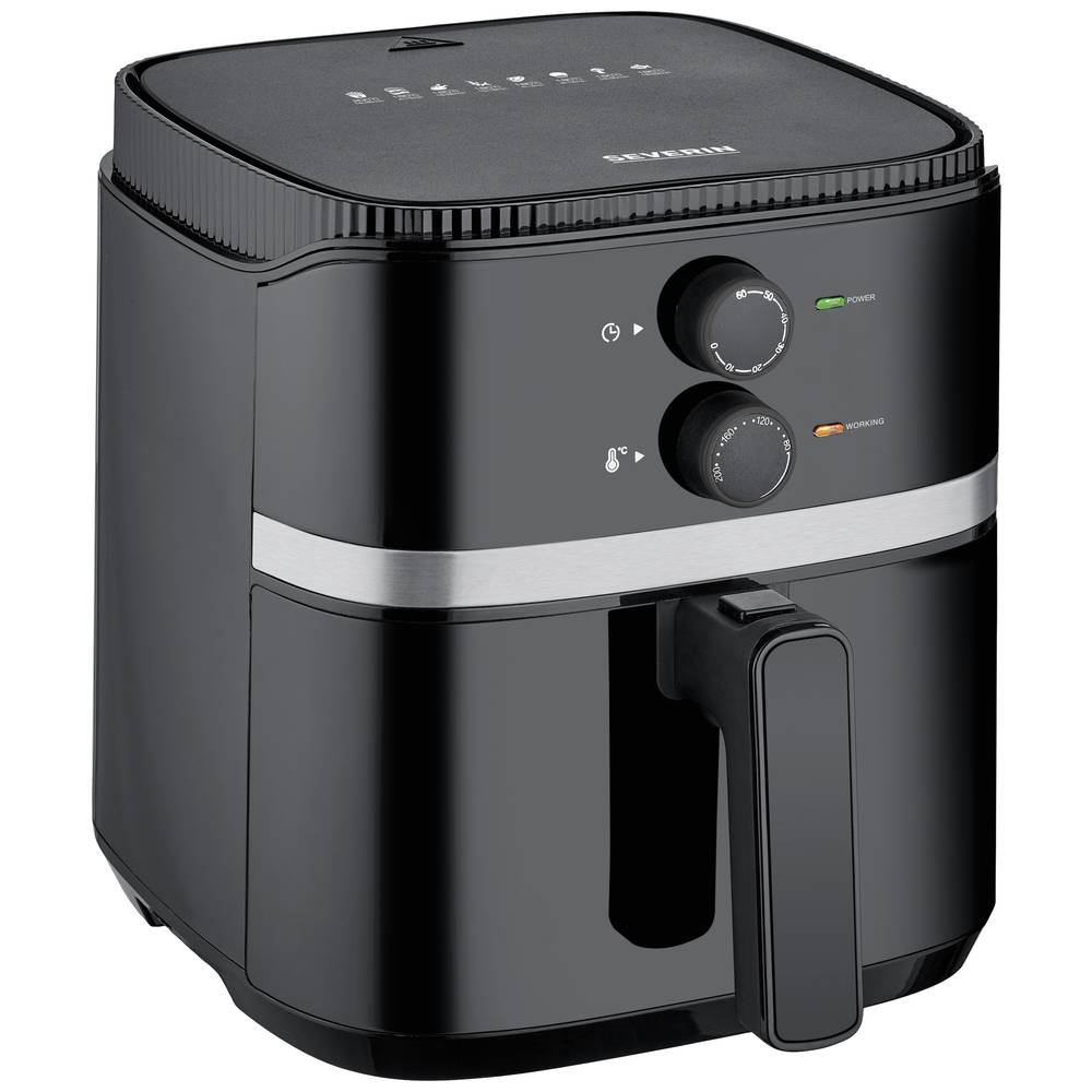 Karšto oro gruzdintuvė Severin FR 2452, juoda sp., 1500 W, 5 l