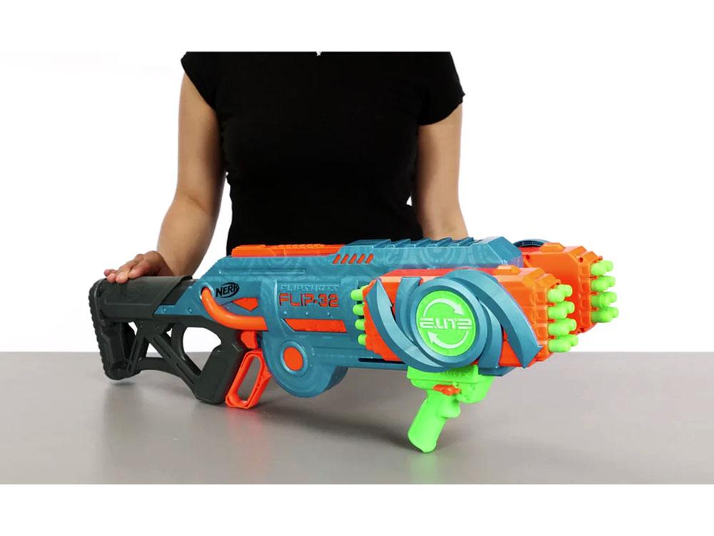 Žaislinis šautuvas su kulkomis Hasbro Nerf Elite 2.0 Flip-32