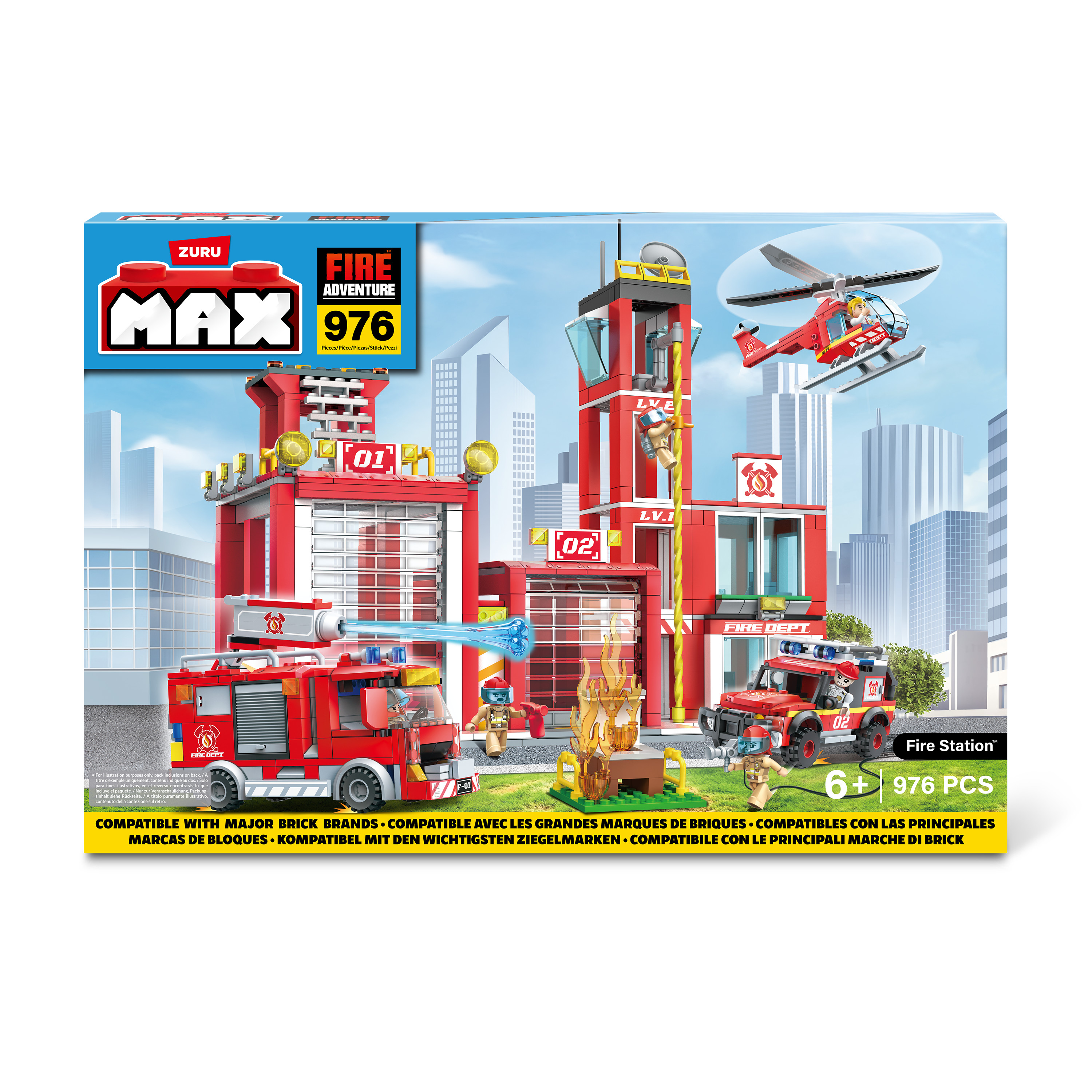 Konstruktorius Max Fire Adventure Gaisrinė 976, 933 vnt. - Senukai.lt