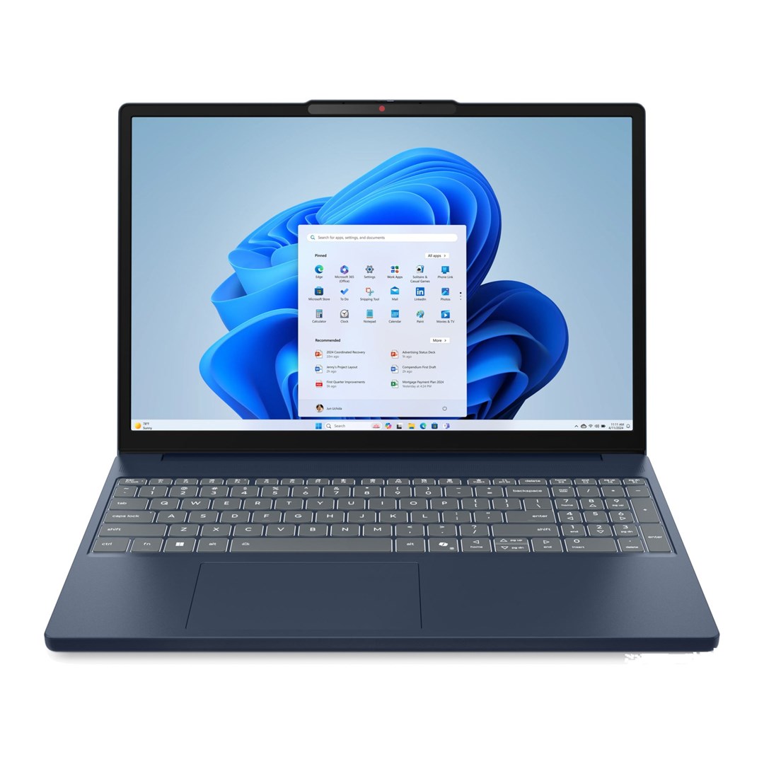 Nešiojamas kompiuteris Lenovo IdeaPad Slim 3 15ARP10, 150, 16 GB, 512 GB, 15.3 ", AMD Radeon 660M, mėlyna sp., EN, Windows 11