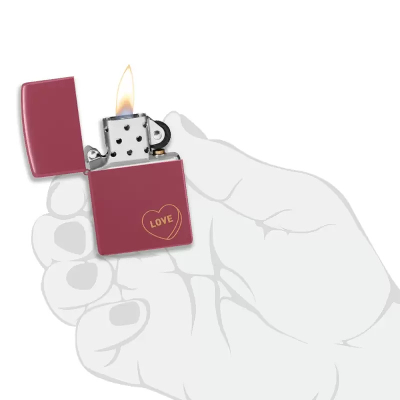 Žiebtuvėlis Zippo Love 48494, raudona sp. - 1a.lt