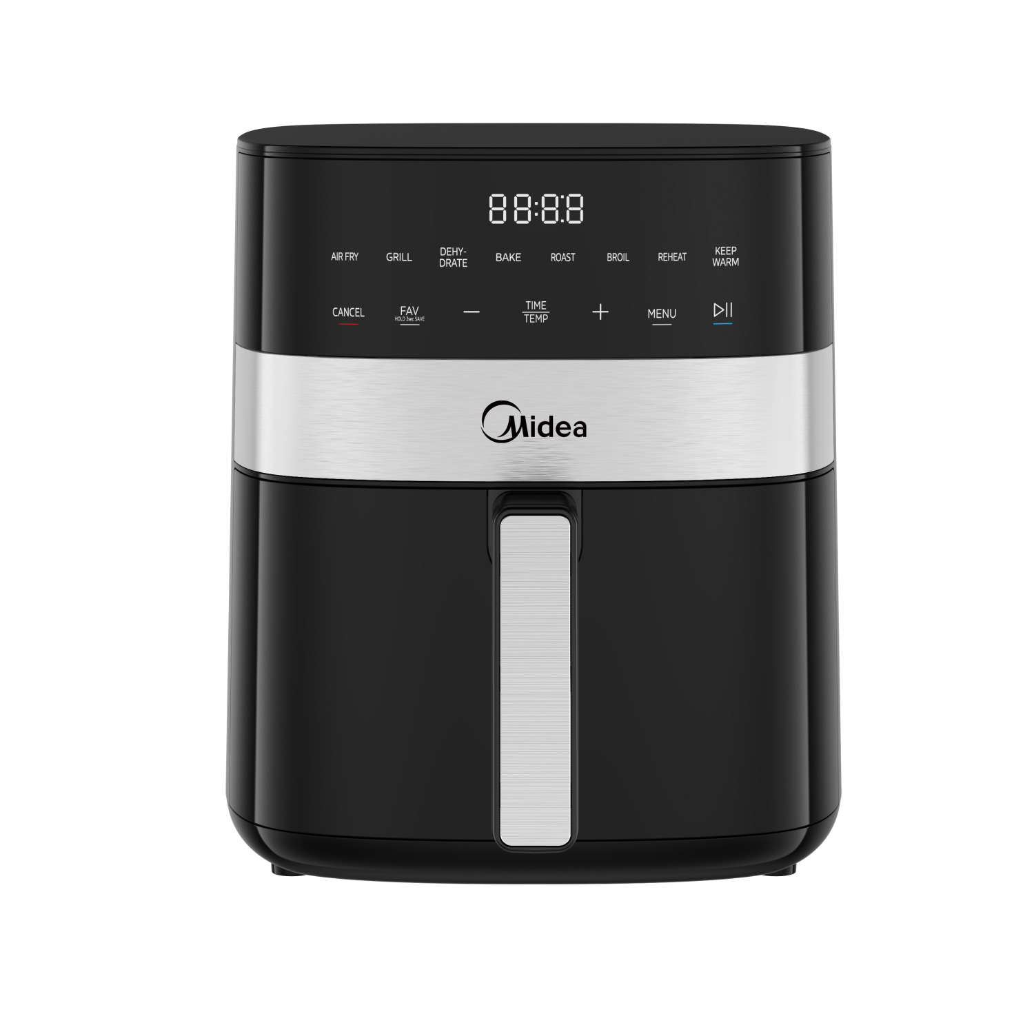 Karšto oro gruzdintuvė Midea MF-CN65E, sidabro sp./juoda sp., 1700 W, 6.5 l