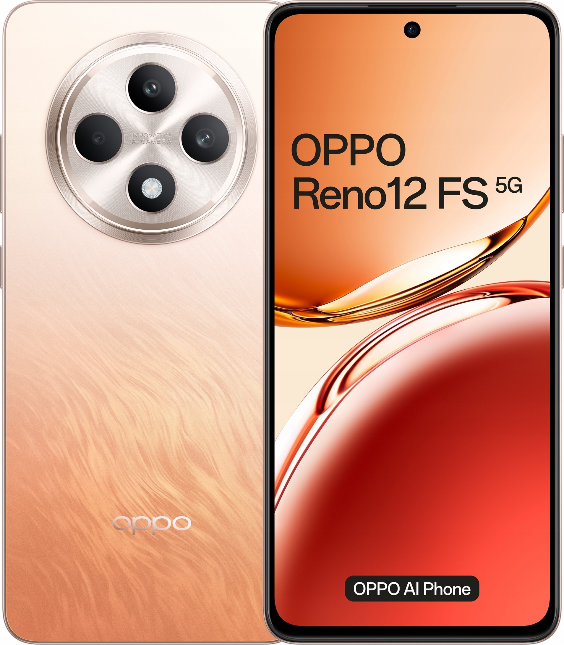 Mobilusis telefonas Oppo Reno 12 FS 5G, 512 GB, oranžinė sp.