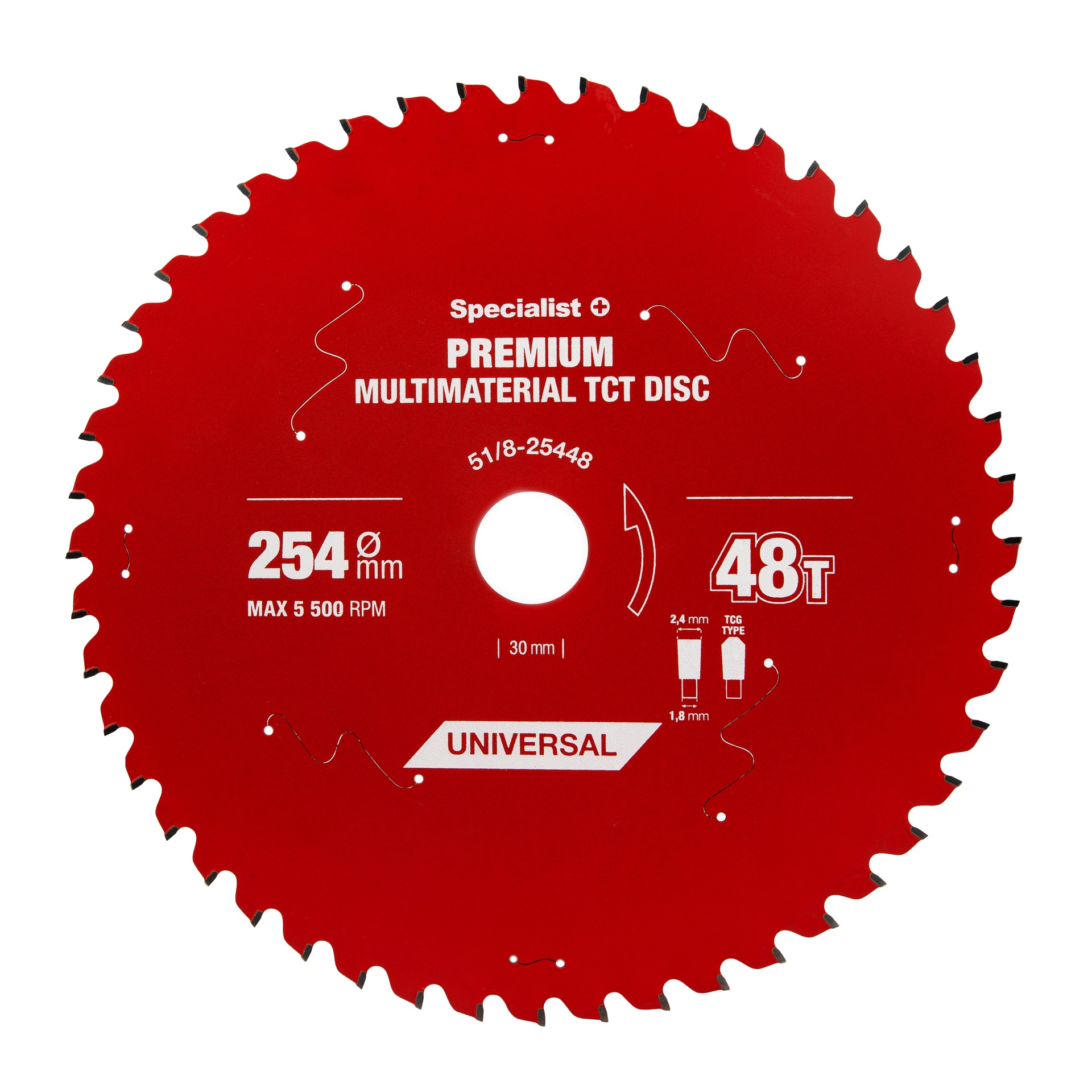 Pjovimo diskas Specialist+ Premium, 254 mm x 30 mm - Senukai.lt