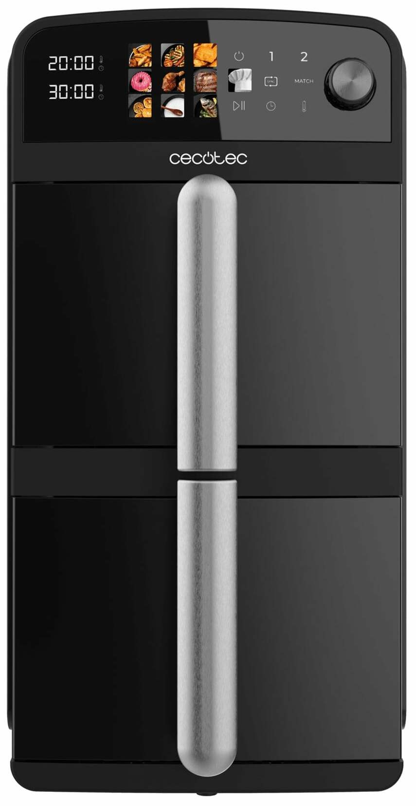 Karšto oro gruzdintuvė Cecotec Cecofry DuoLevel, juoda sp., 2400 W, 10 l