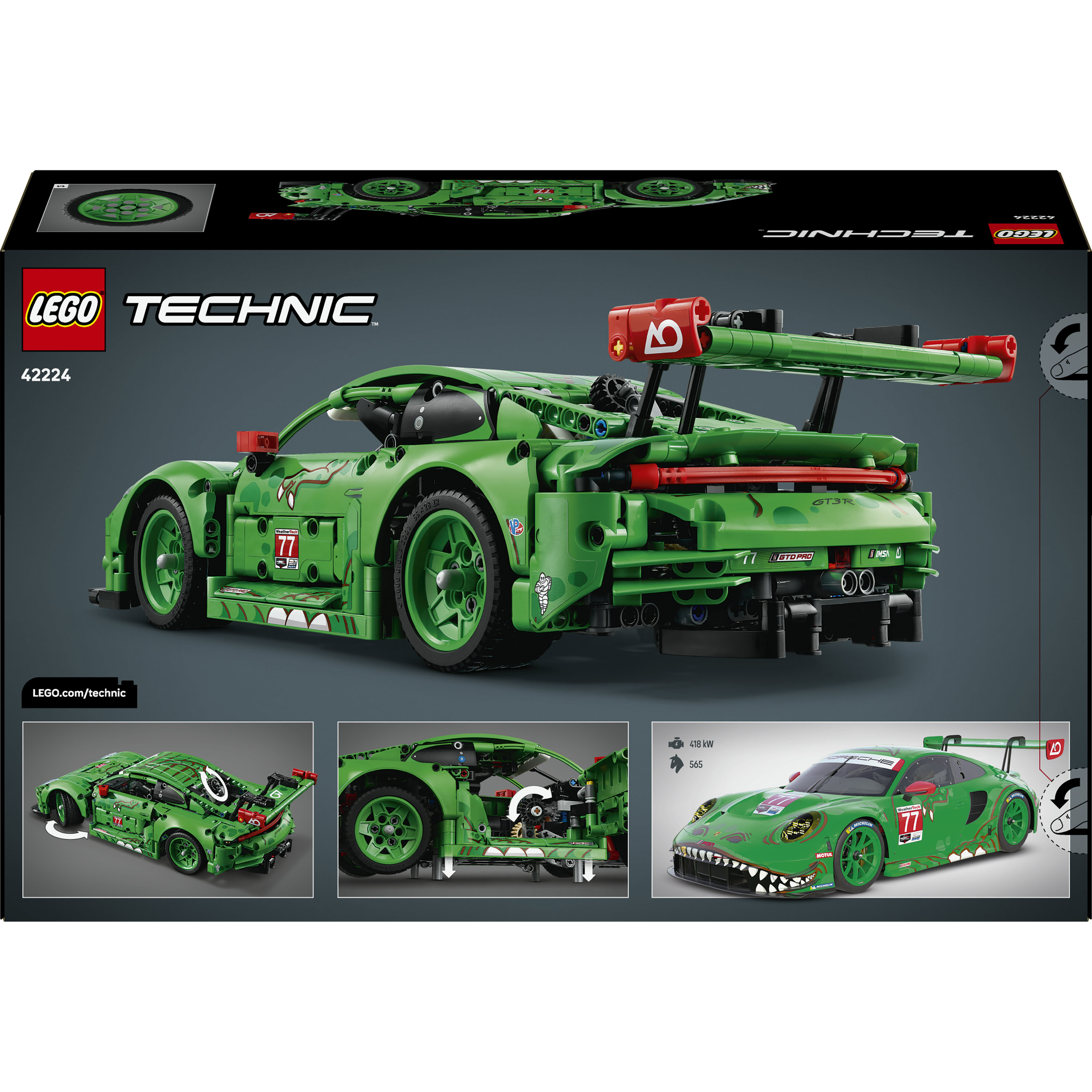 Konstruktorius LEGO® Technic Automobilis „Porsche 911 GT3 R REXY