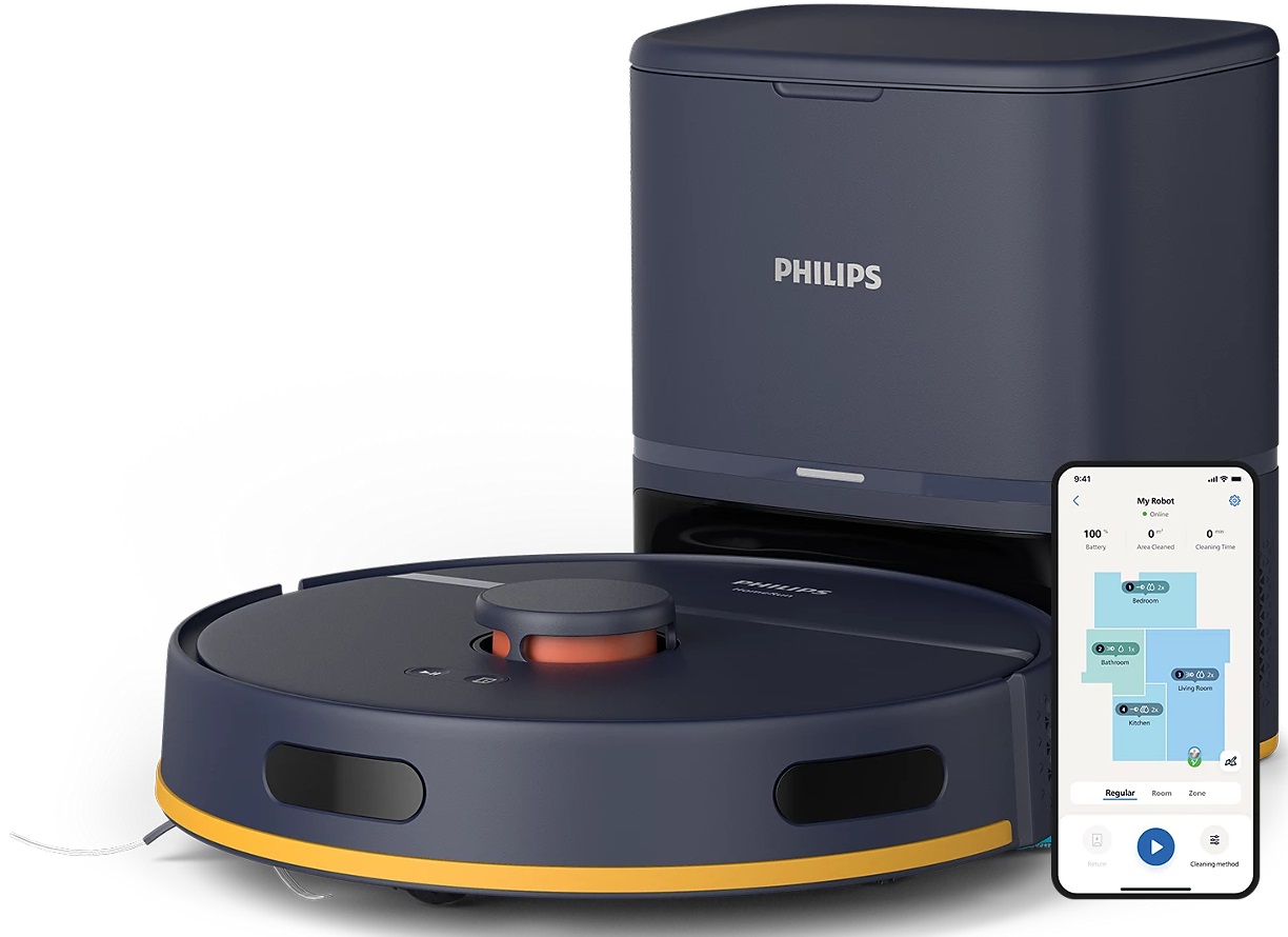 Dulkių siurblys - robotas Philips HomeRun 2000 Series XU2100/10, tamsiai mėlyna sp.