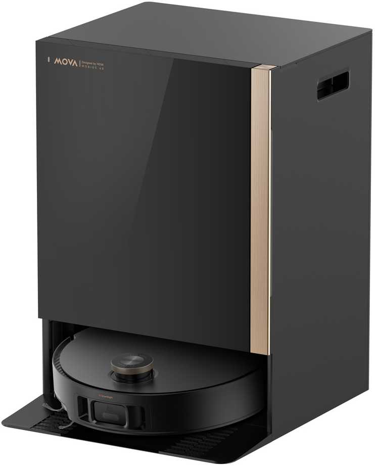 Dulkių siurblys - robotas Mova Mobius 60, aukso sp./juoda sp.