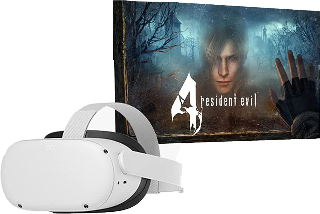 VR akiniai Oculus Quest 2 128 GB + Resident Evil 4 - Senukai.lt