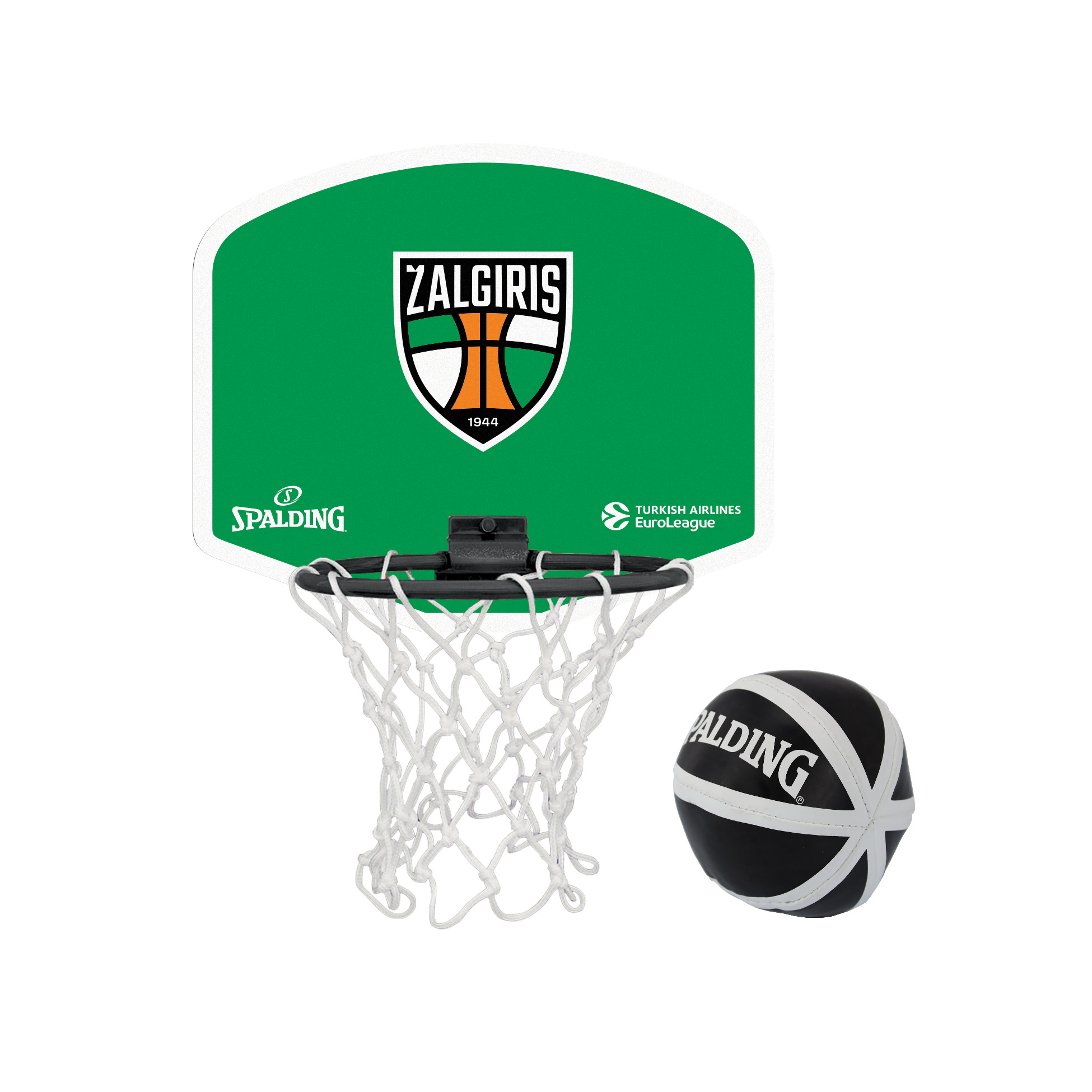 Pakabinama krepšinio lenta su lanku Spalding, su kamuoliuku