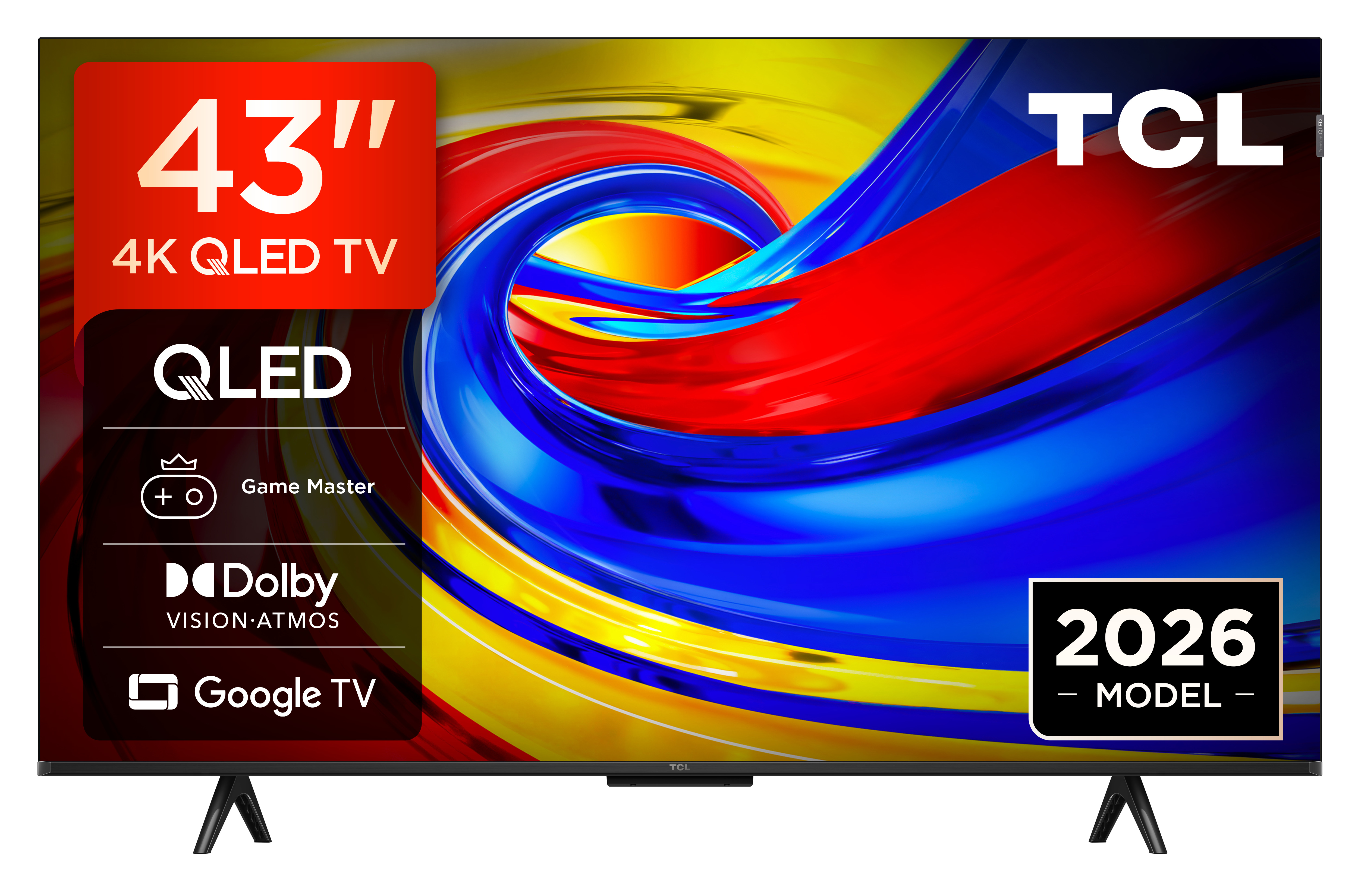 Televizorius TCL 43P7L, 43 ", 4K QLED