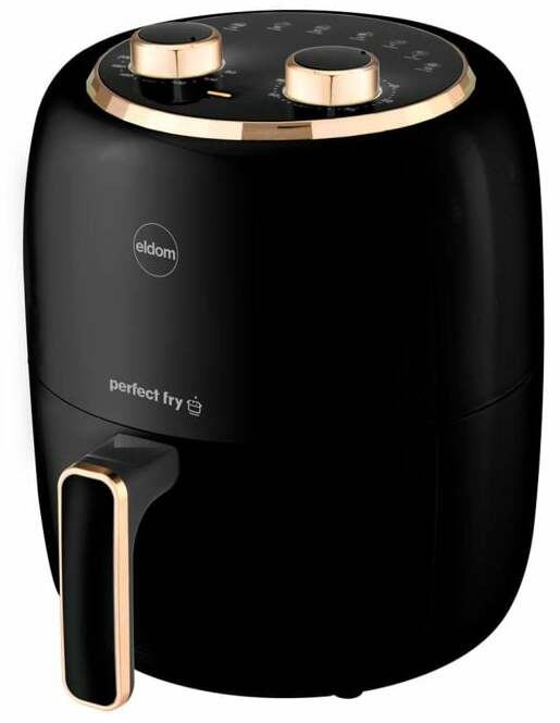 Karšto oro gruzdintuvė Eldom FR35, aukso sp./juoda sp., 1300 W, 3.5 l
