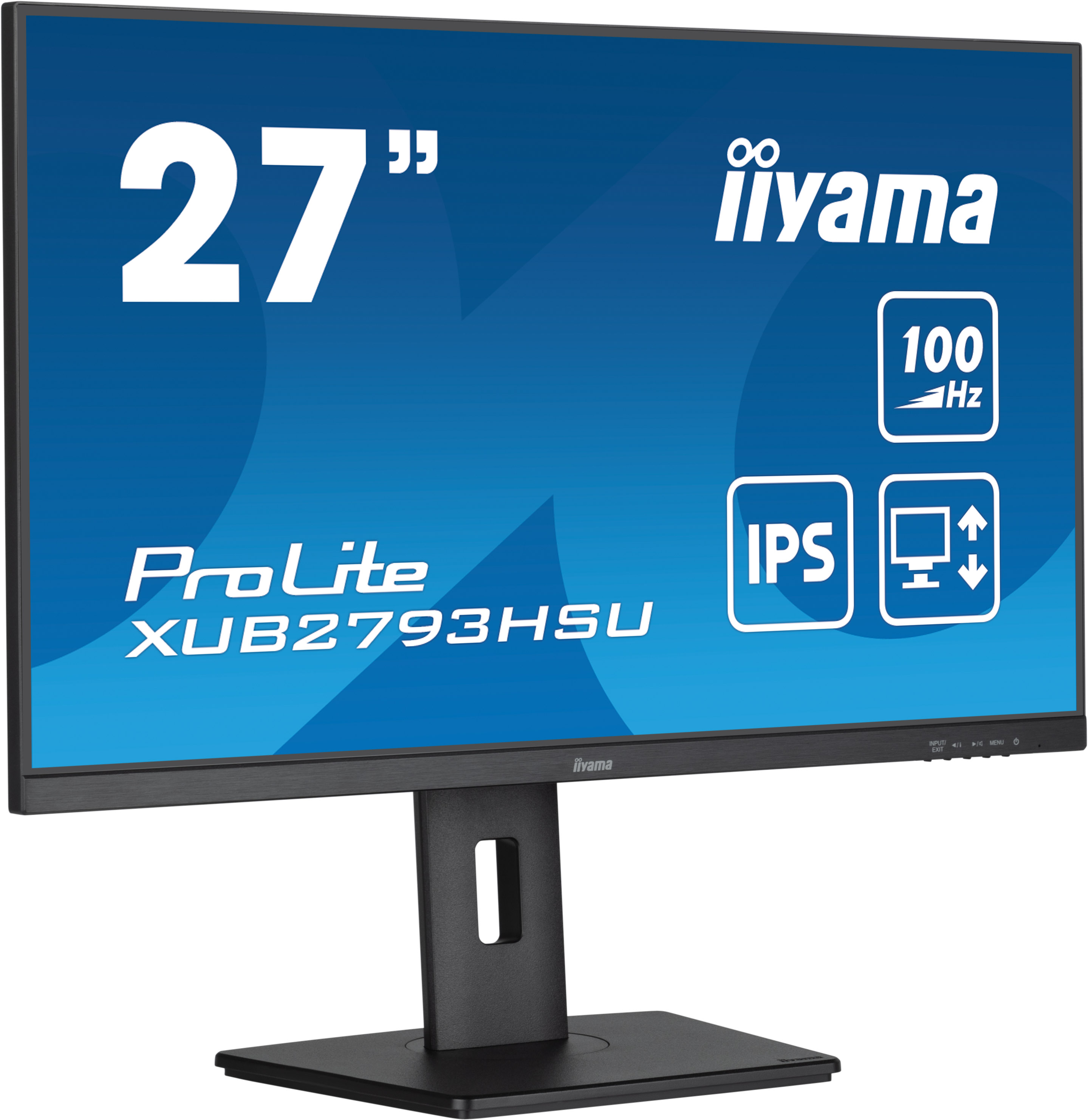 iiyama ProLite XUB2793HSU 27インチ Monitorius Iiyama ProLite XUB2793HSU-B7, IPS, 100 Hz, FHD, 27