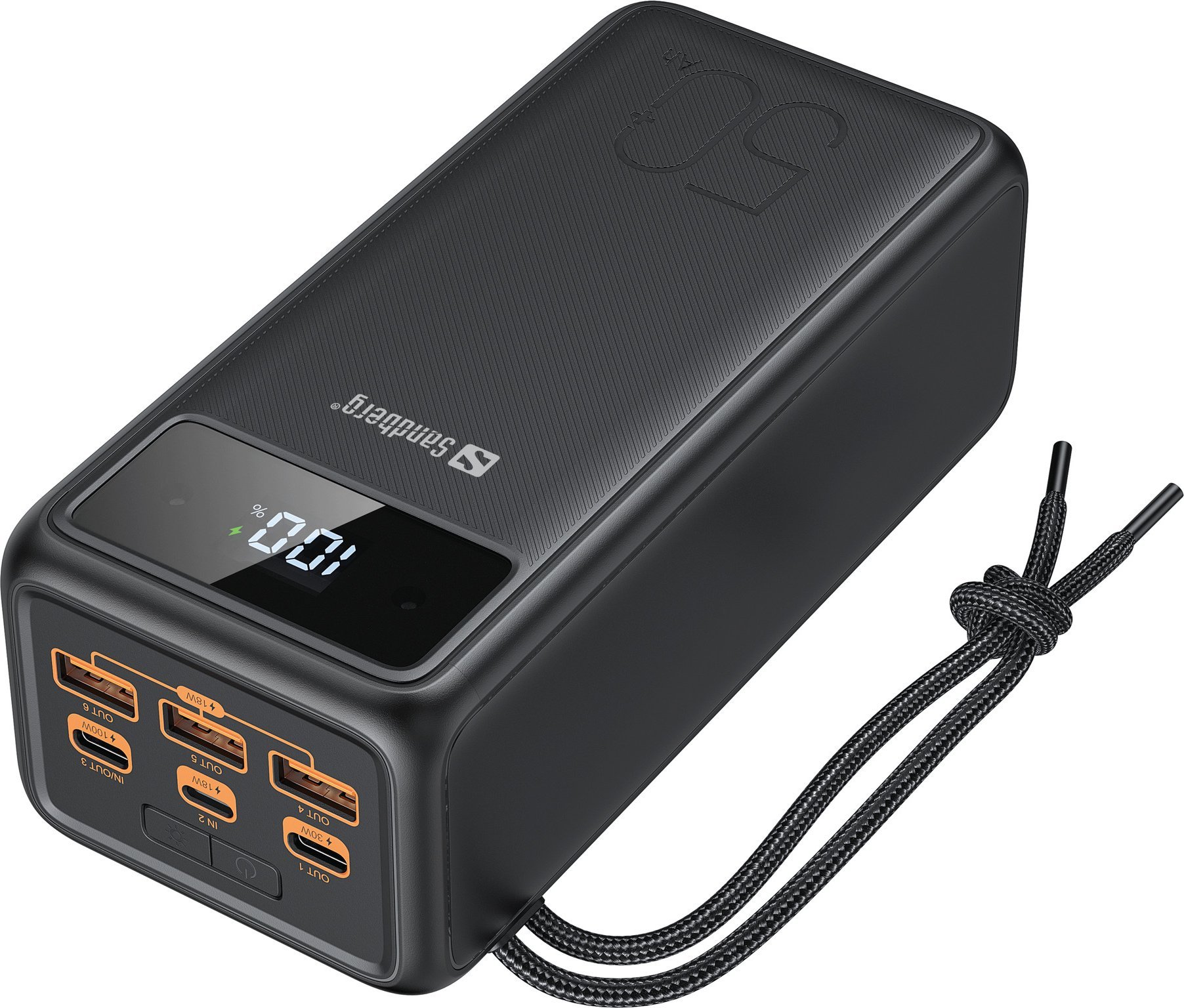Nešiojamas įkroviklis (Power bank) Sandberg PD130, 50000 mAh, 130