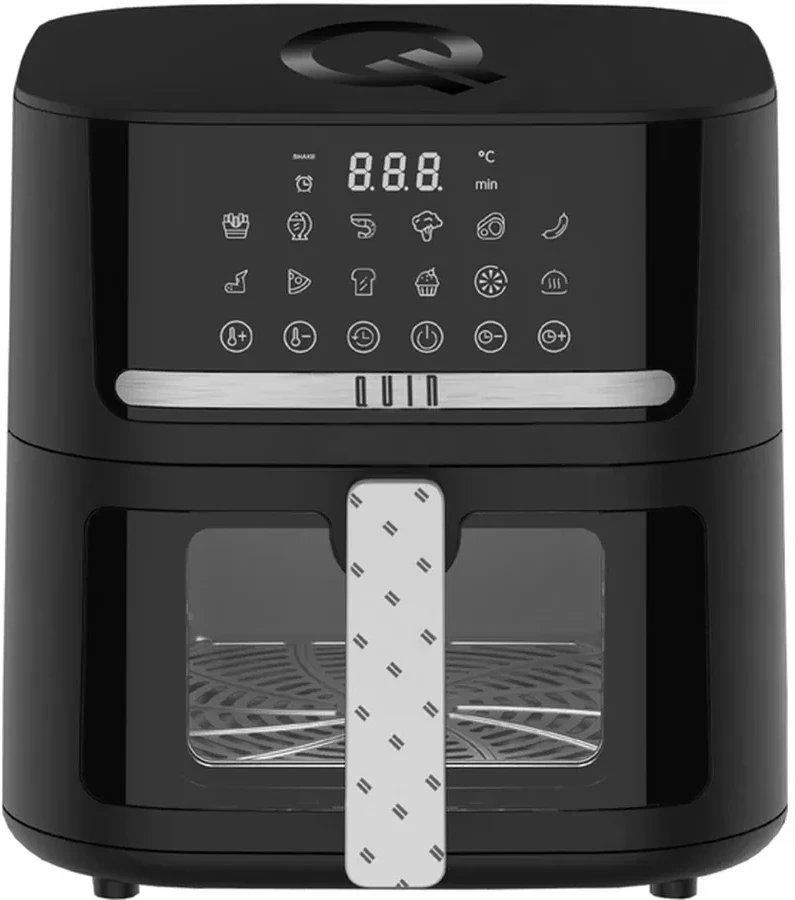 Karšto oro gruzdintuvė Quin YJ-6505ADV, juoda sp., 1600 W, 6.5 l