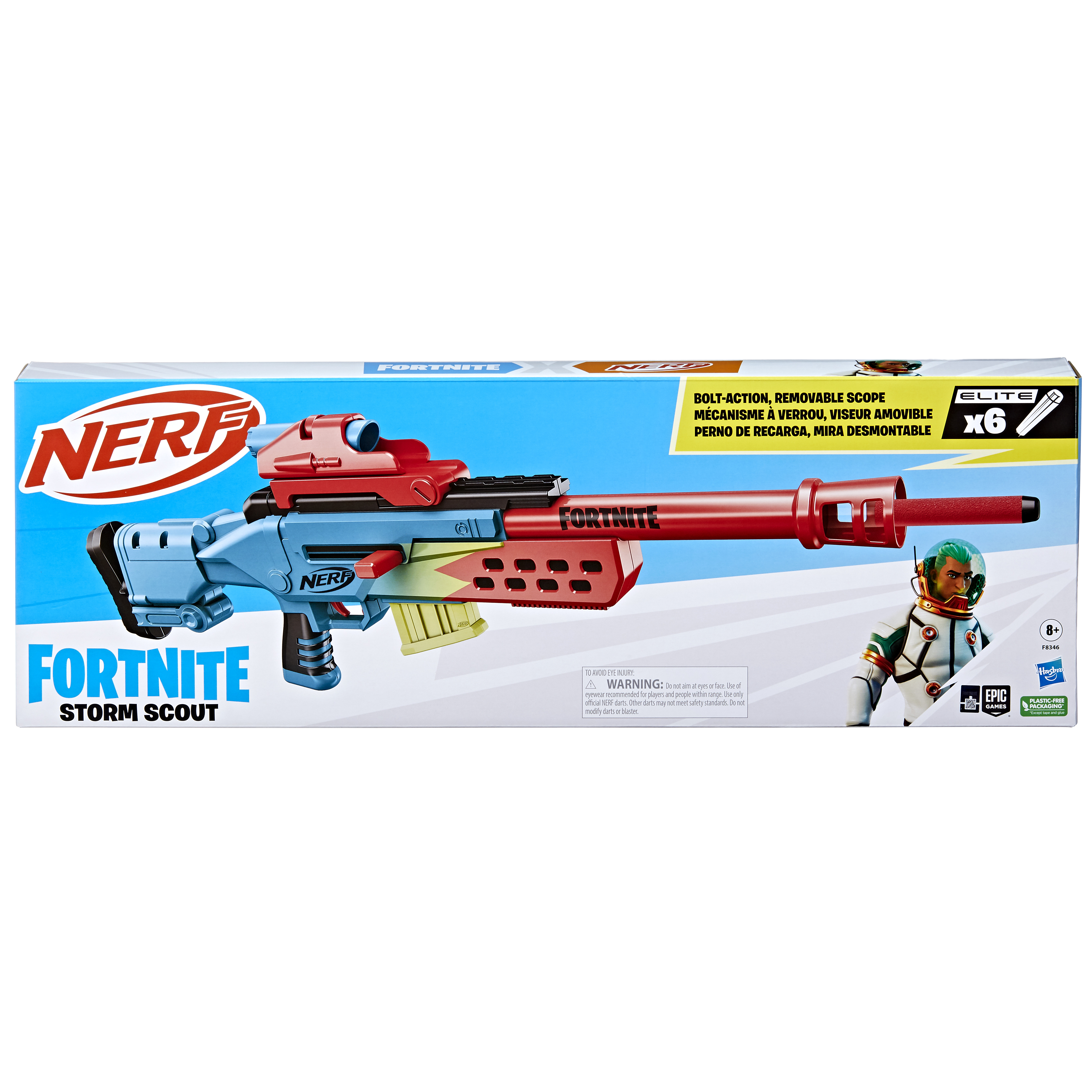 Žaislinis šautuvas su kulkomis Hasbro Nerf Fortnite Storm Scout