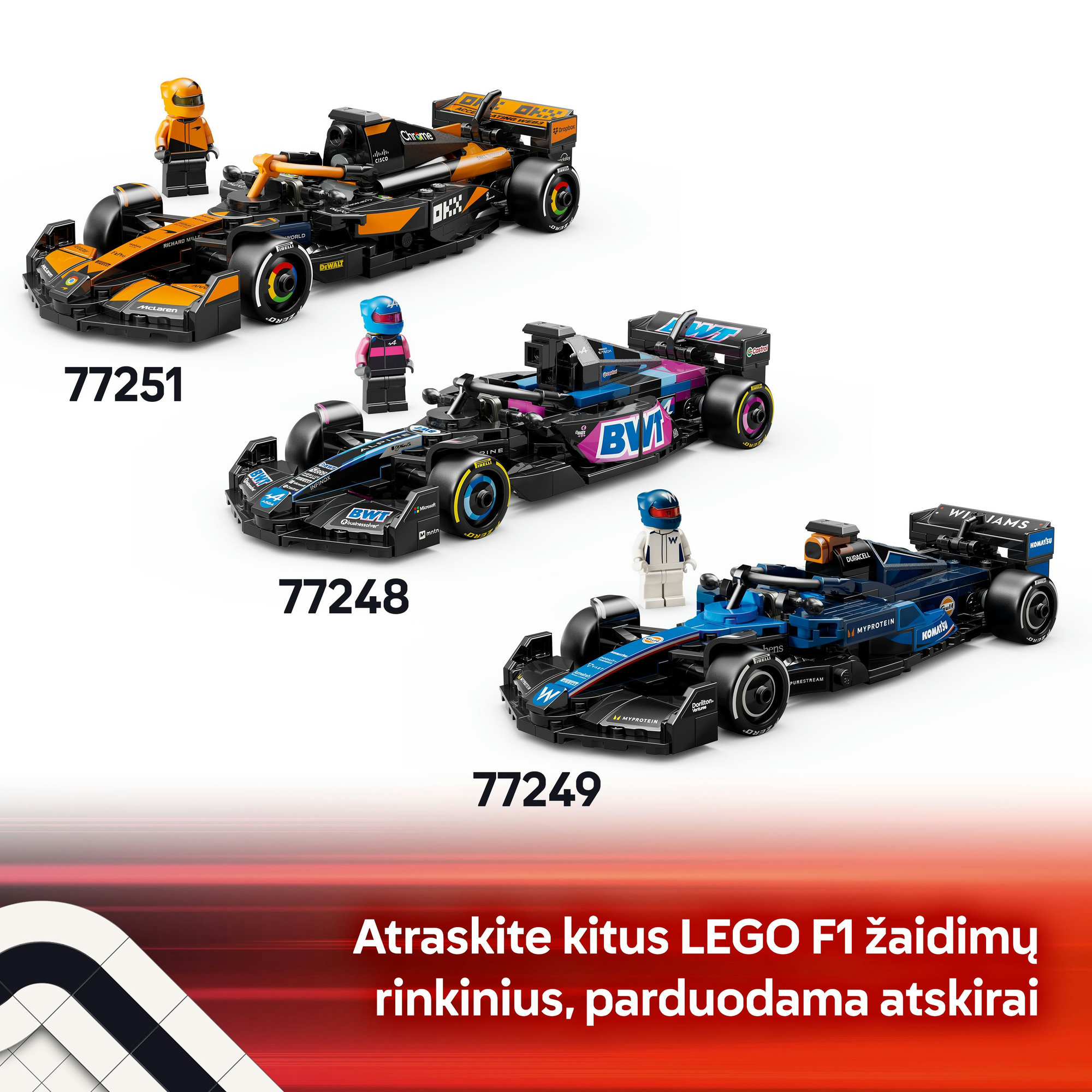 Konstruktorius LEGO® Speed Champions Lenktyninis Automobilis