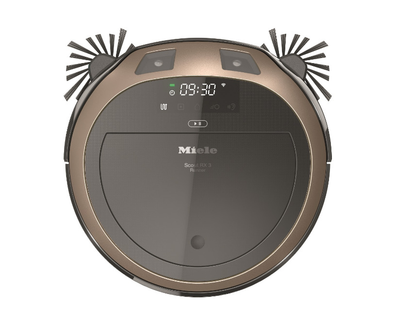 Dulkių siurblys - robotas Miele Scout RX3 Runner, juoda sp./bronzos sp.