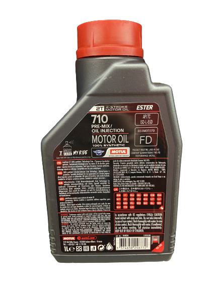 Variklių alyva Motul 710 2T, sintetinis, 1 l - Senukai.lt