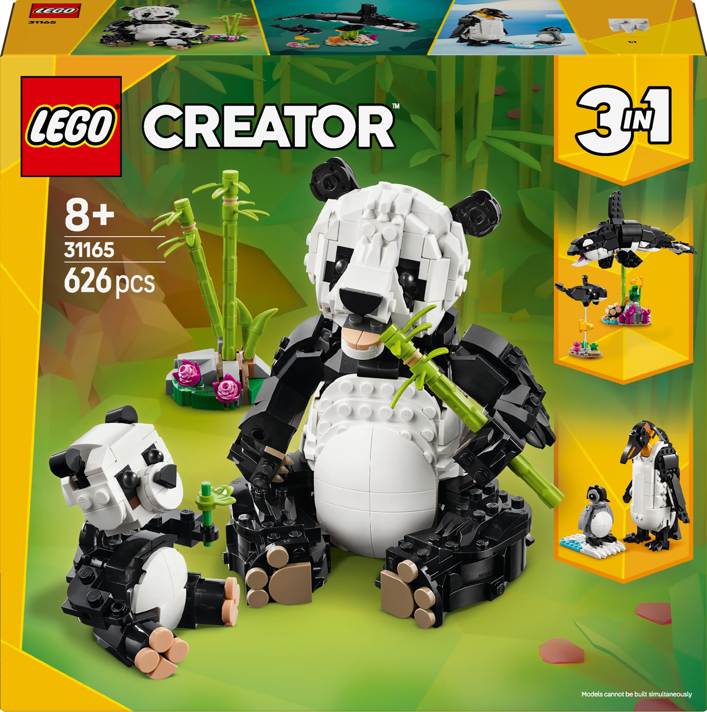 Konstruktorius LEGO® Creator 3in1 Laukiniai gyvūnai: pandų šeima