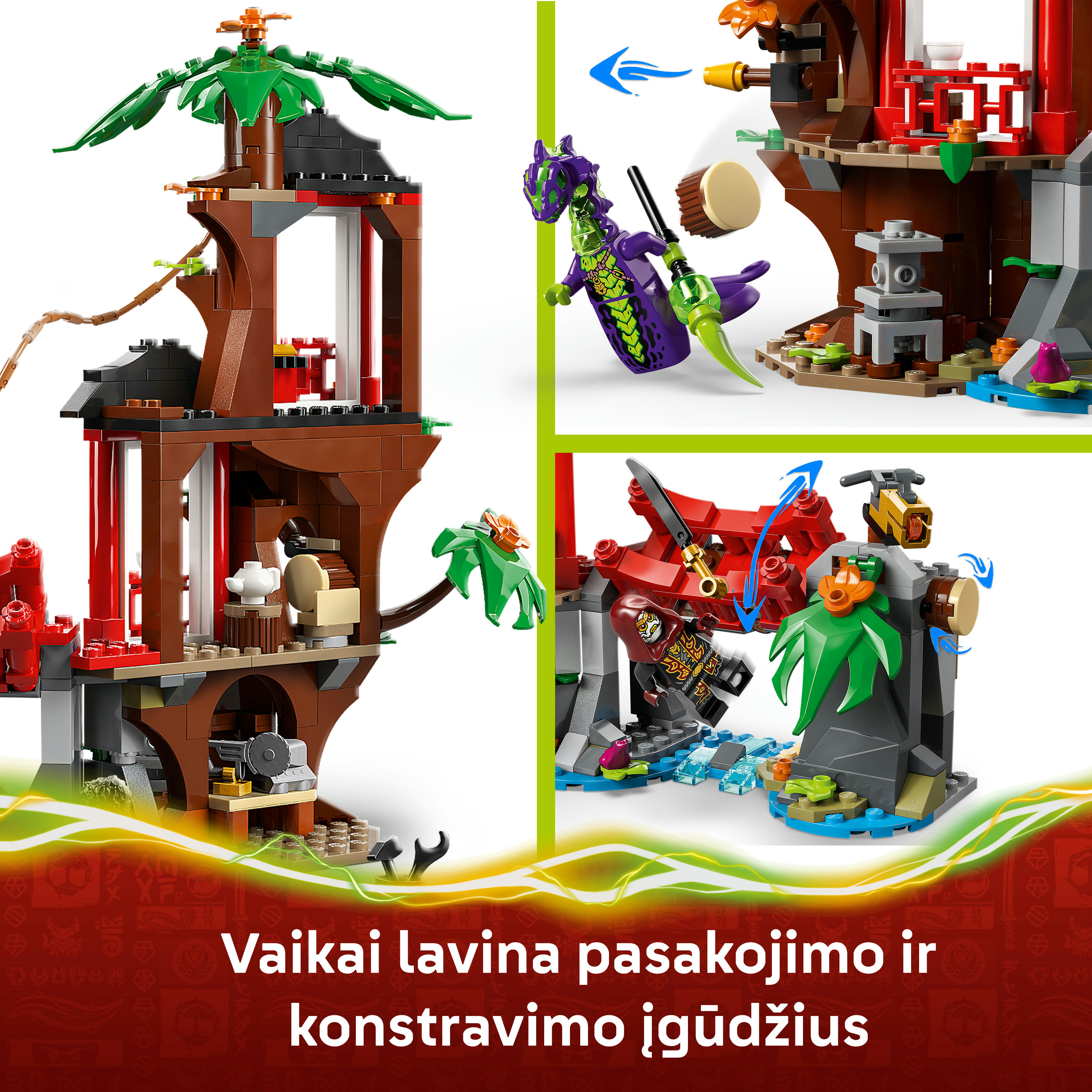 Konstruktorius LEGO® NINJAGO® Nindzių transporto priemonės ir