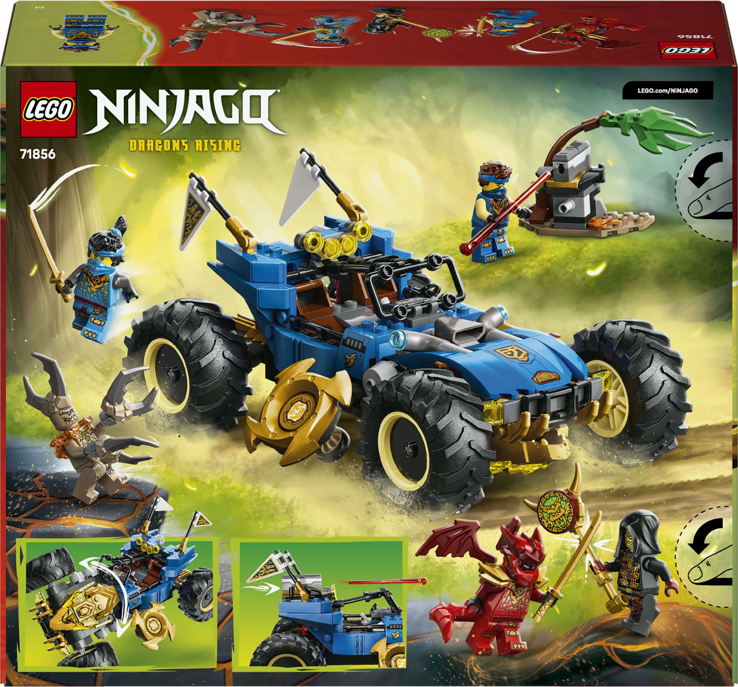 Konstruktorius LEGO® NINJAGO® Jay transformuojamas automobilis