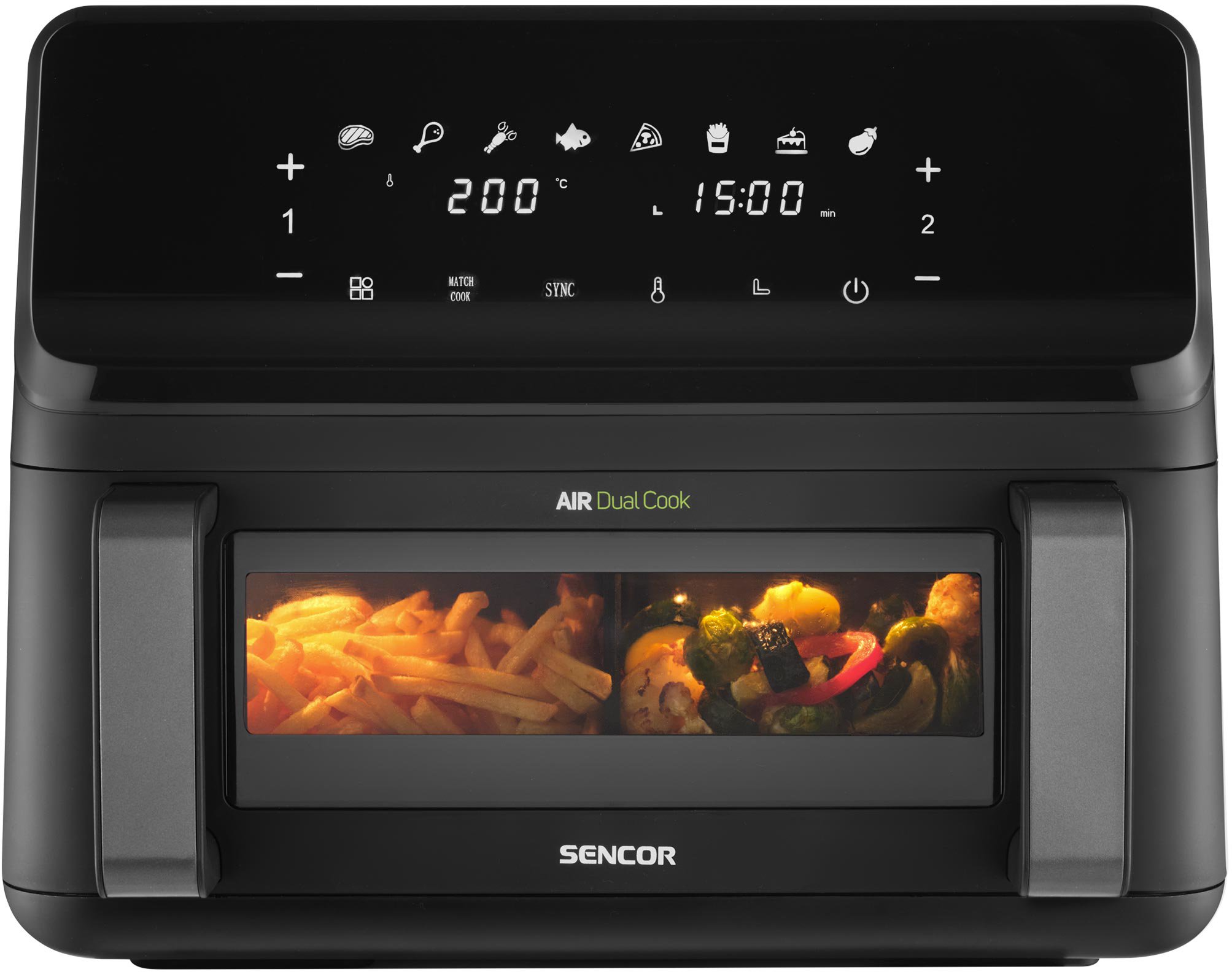Karšto oro gruzdintuvė Sencor SFR 9650BK, juoda sp., 2700 W, 9 l