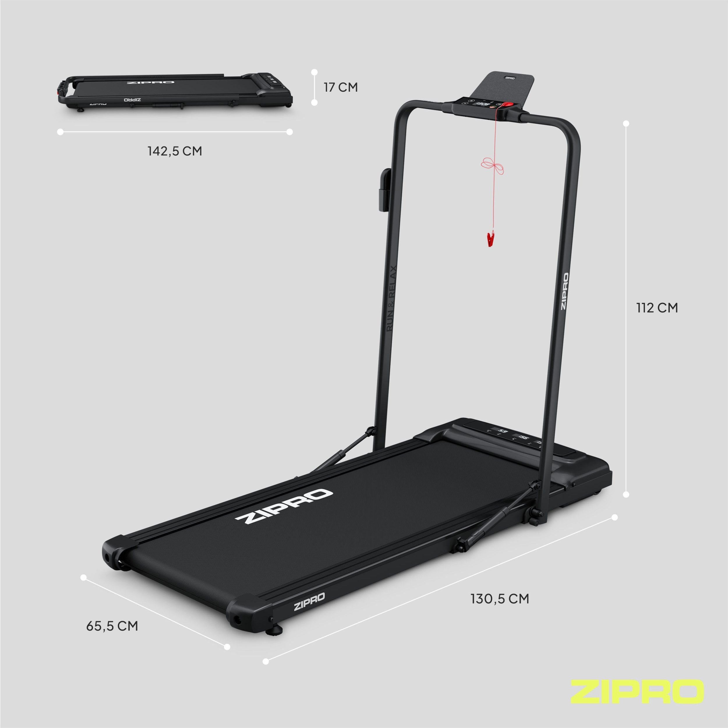 Bėgimo takelis Zipro Newlite, 990 W - Senukai.lt