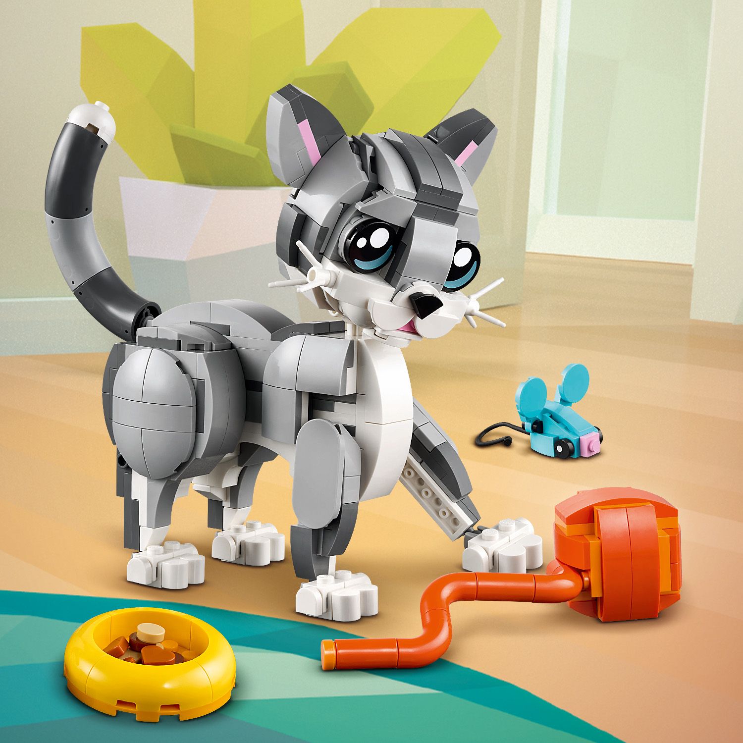 Konstruktorius LEGO® Creator 3in1 Žaisminga katė 31163, 407 vnt