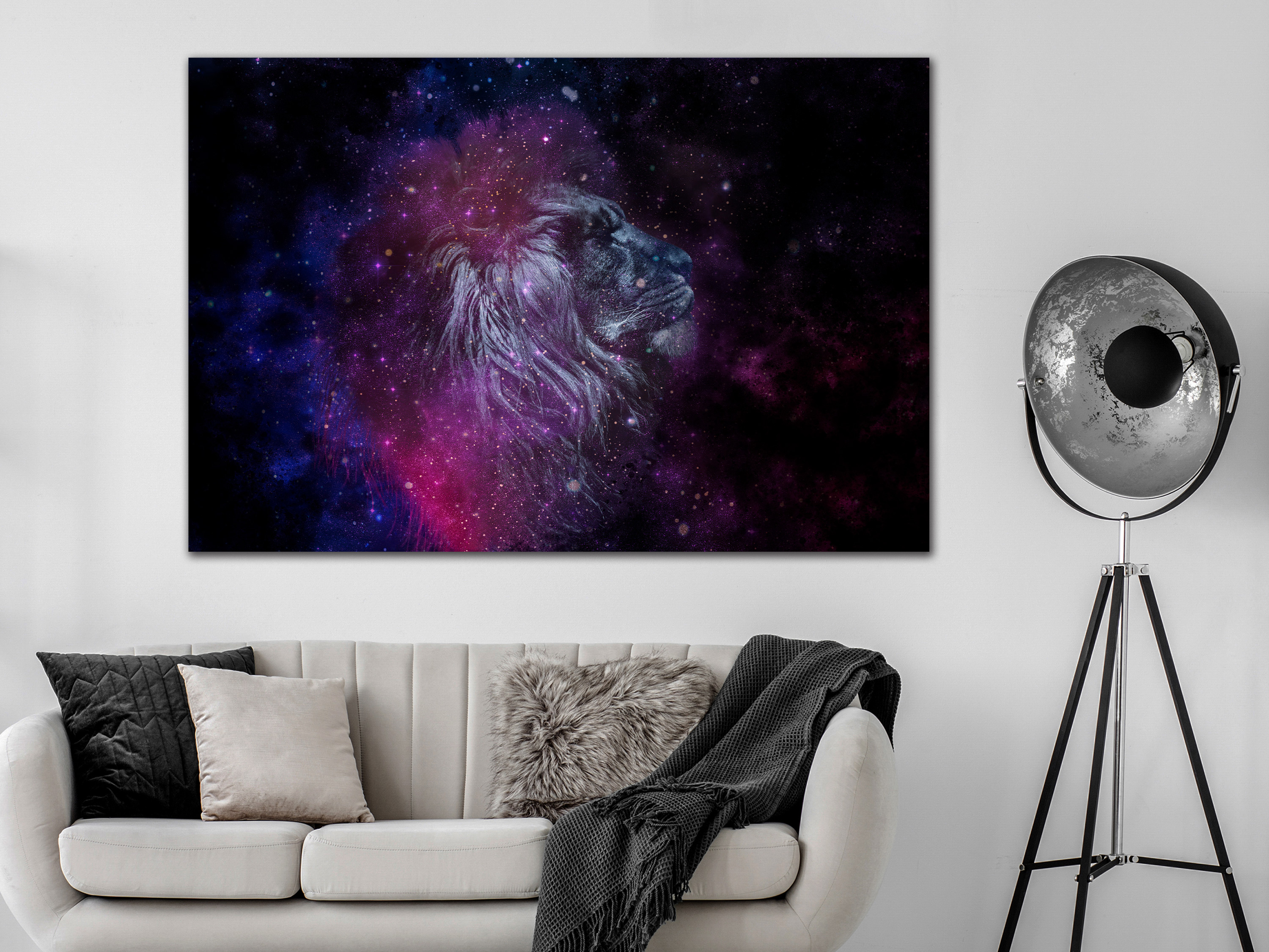 Reprodukcija Artgeist Cosmic Lion DKNW1141PWD, 60 cm x 40 cm