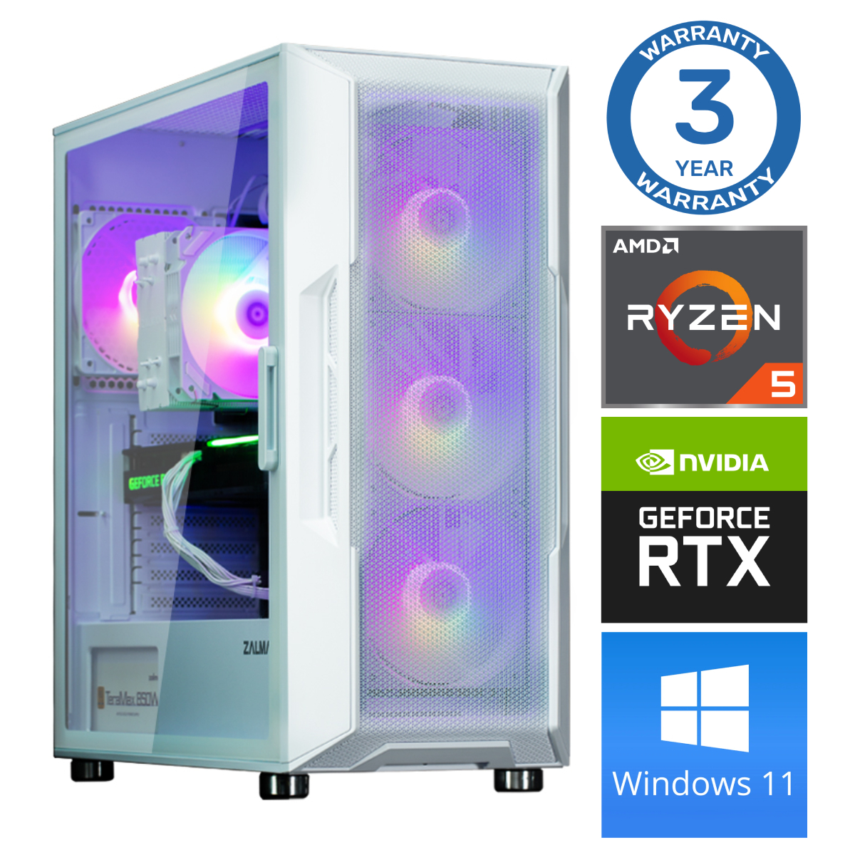 Stacionārs dators Intop RM67422WH AMD Ryzen