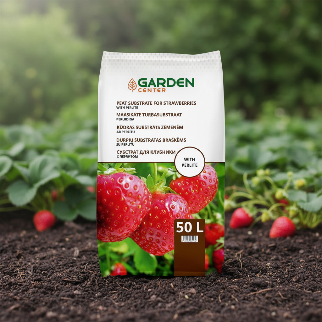 Durpių substratas braškėms GARDEN CENTER, 50 l - Senukai.lt