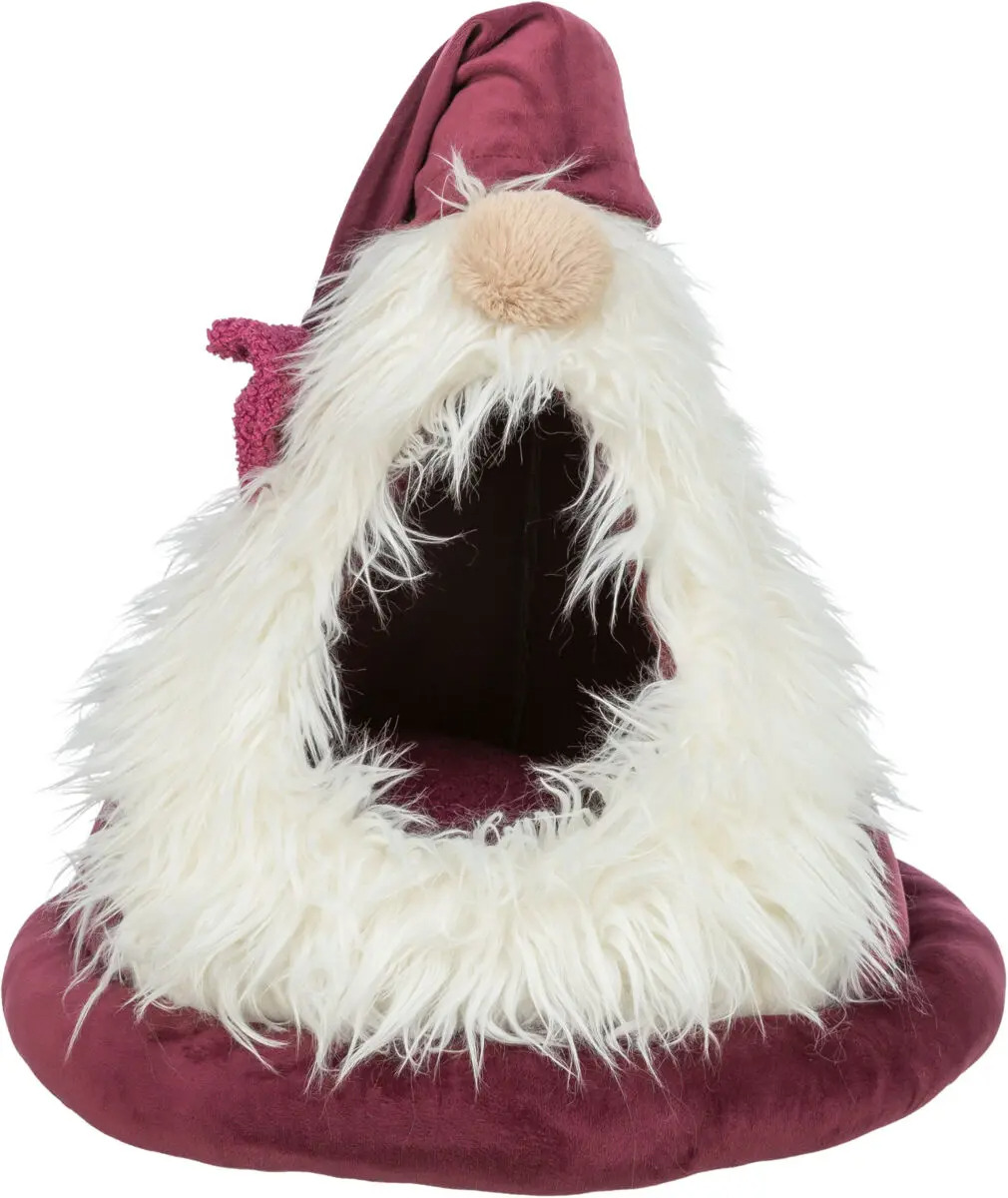 Kaķu māja Trixie Xmas Gnome, bordo