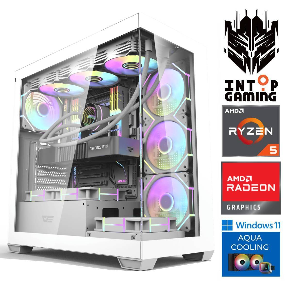 Stacionārs dators Intop RM90885WH AMD Ryzen