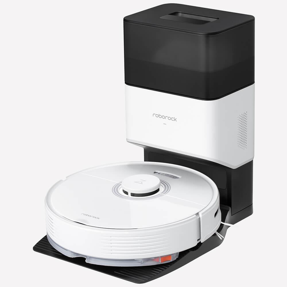 Dulkių siurblys - robotas Roborock Q7 Max Plus, balta sp./juoda sp.