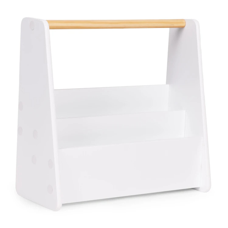 Bērnu grāmatu plaukts EcoToys Montessori, balta