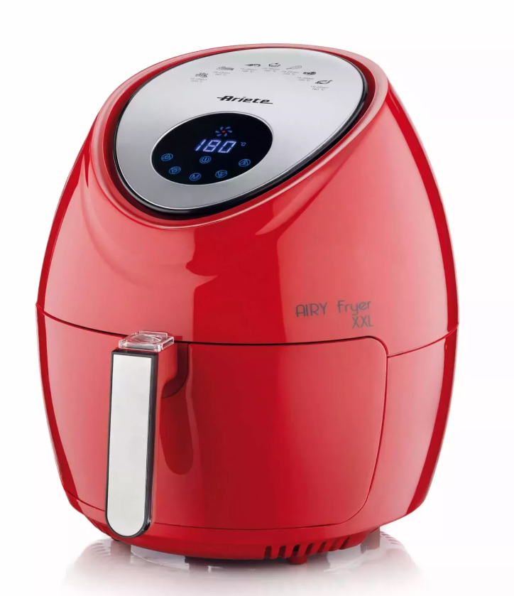 Karšto oro gruzdintuvė Ariete Airy XXL 4618/01, raudona sp., 1800 W, 7 l