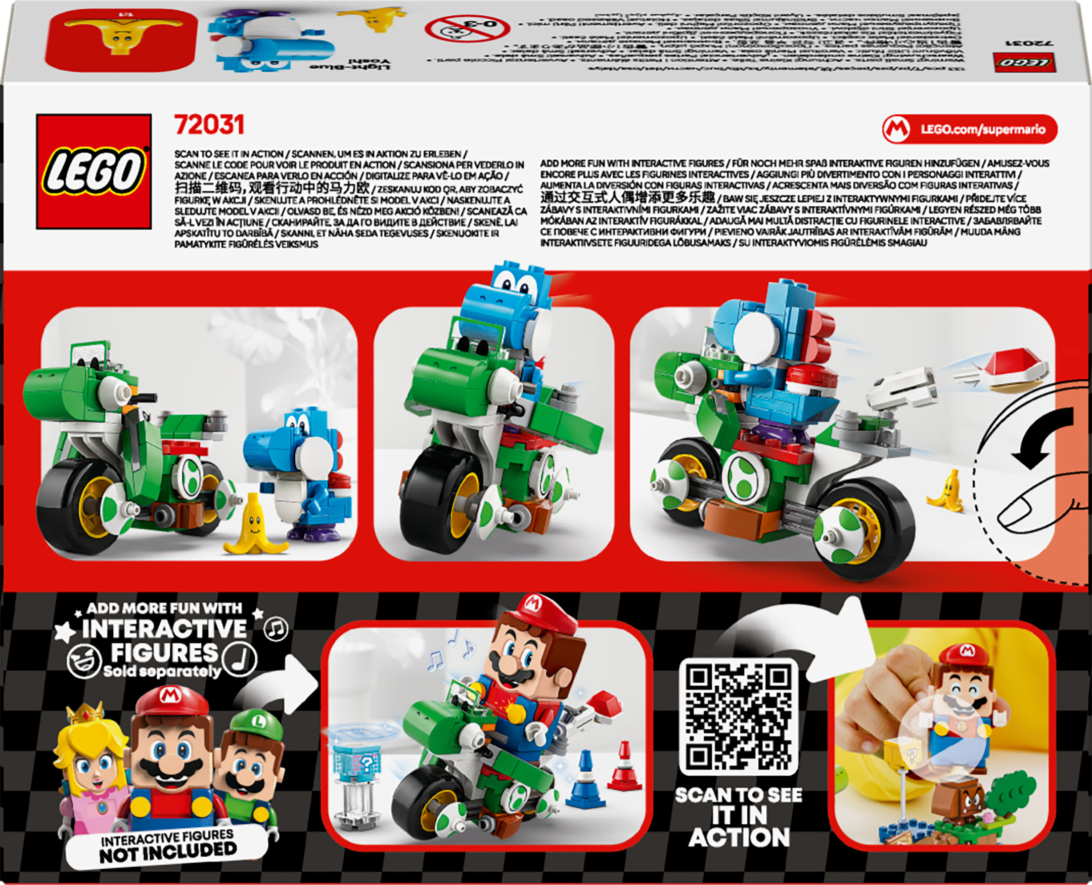 Konstruktorius LEGO® Super Mario Mario Kart™ – Yoshi Bike 72031