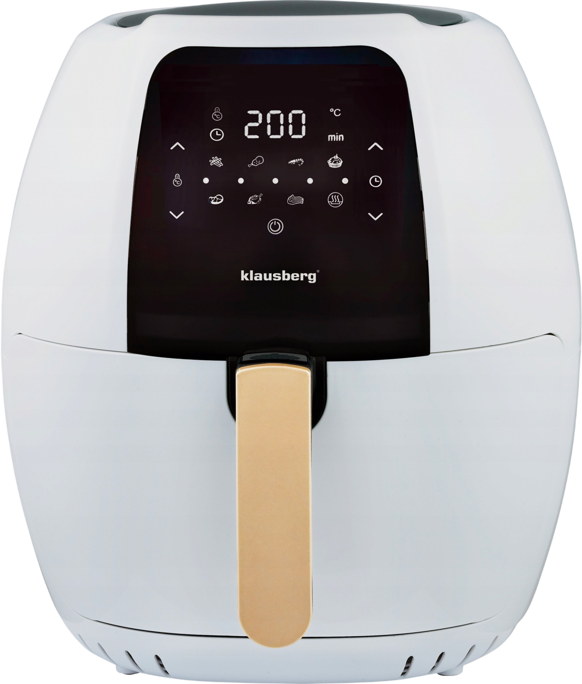 Karšto oro gruzdintuvė Klausberg KB-7709, balta sp., 1800 W, 7.7 l