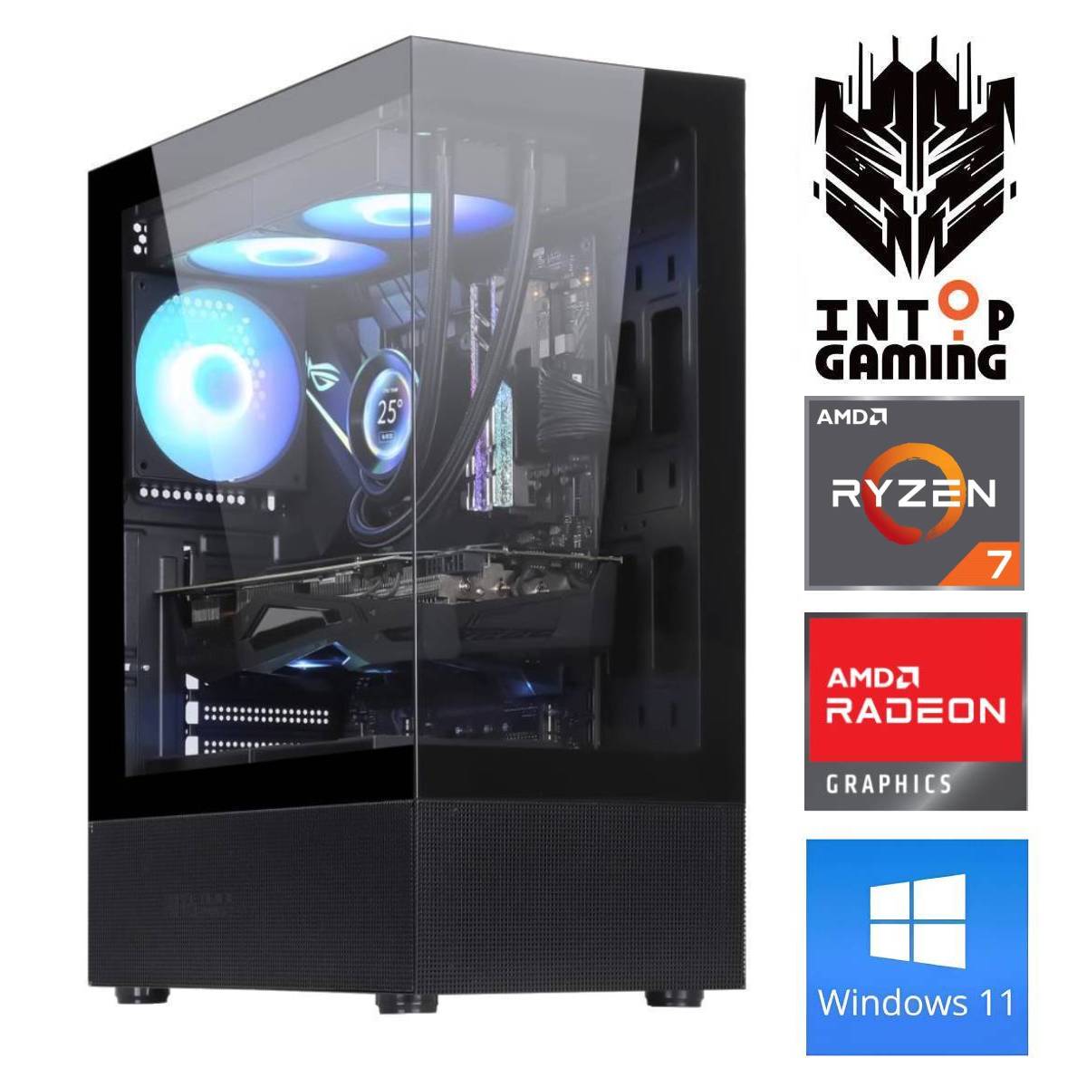 Stacionārs dators Intop RM91434WH AMD Ryzen