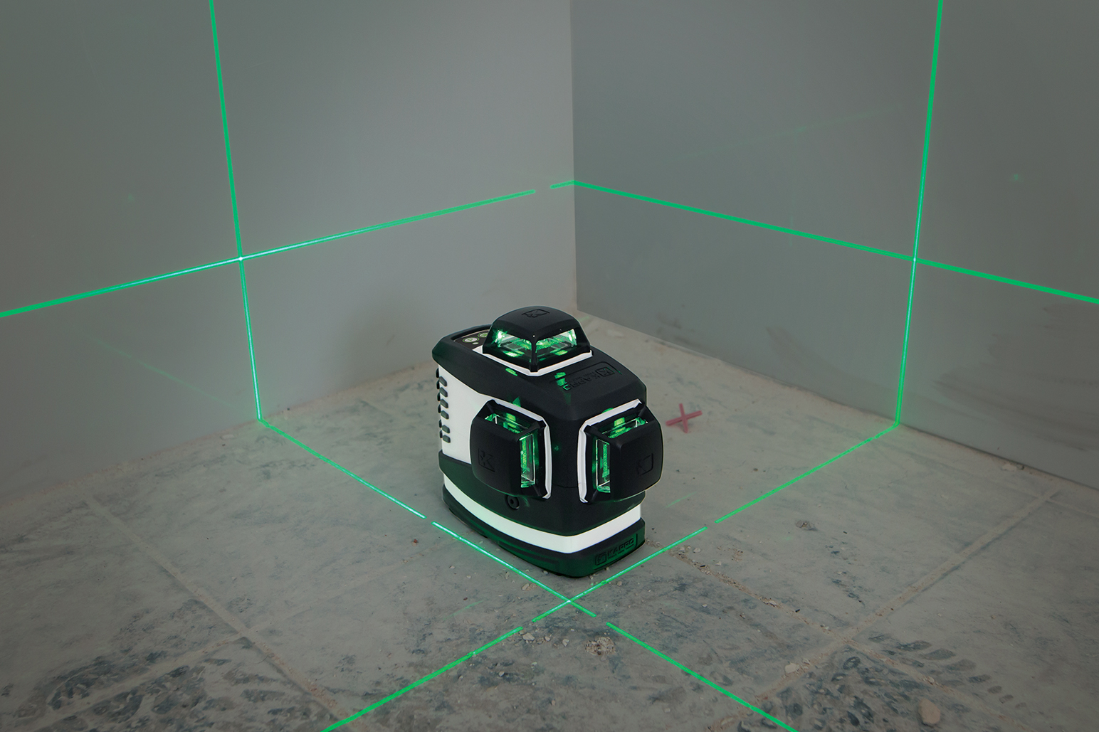 Lazerinis nivelyras Kapro 3D All-lines 883HG, 90 °, žalia - Senukai.lt