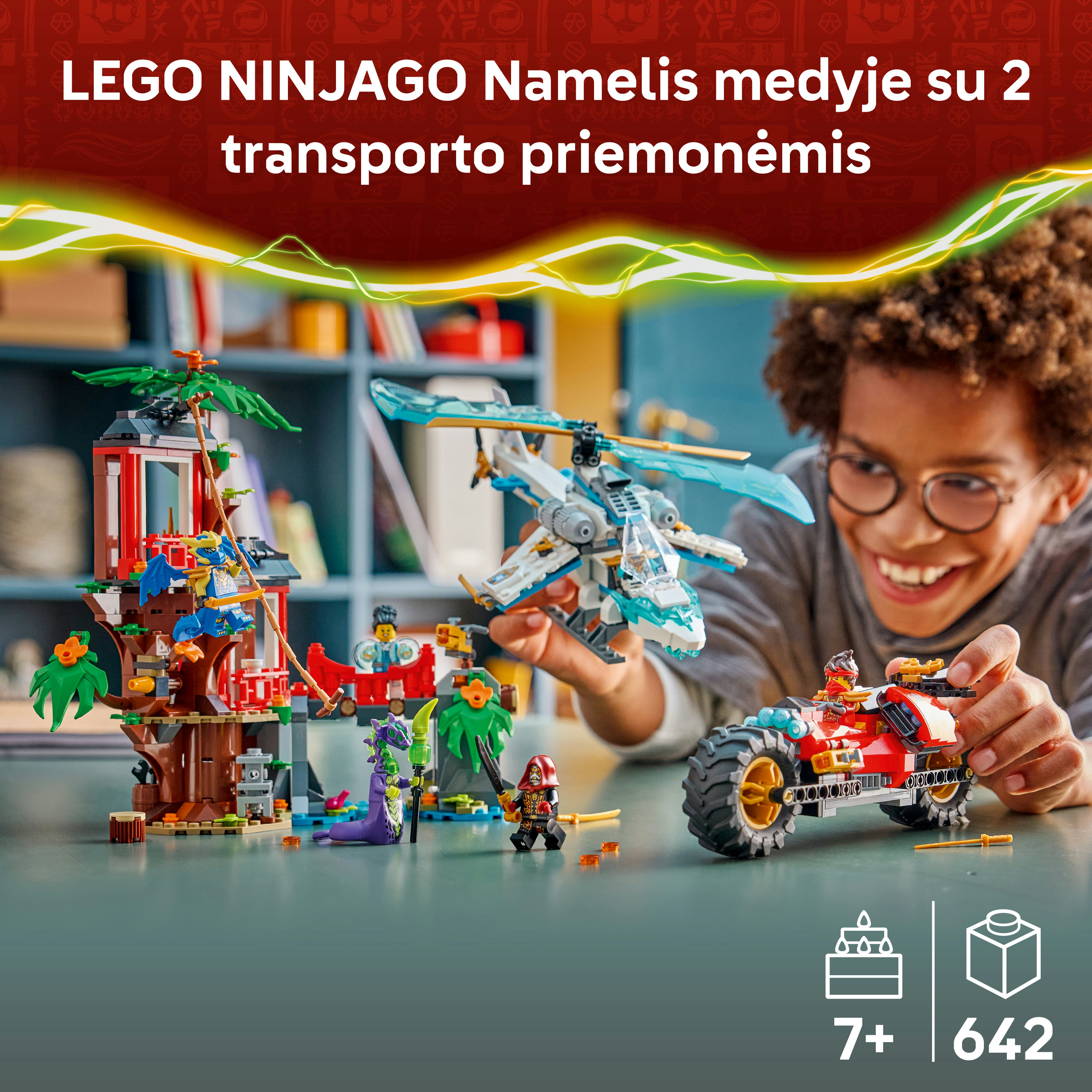 Konstruktorius LEGO® NINJAGO® Nindzių transporto priemonės ir